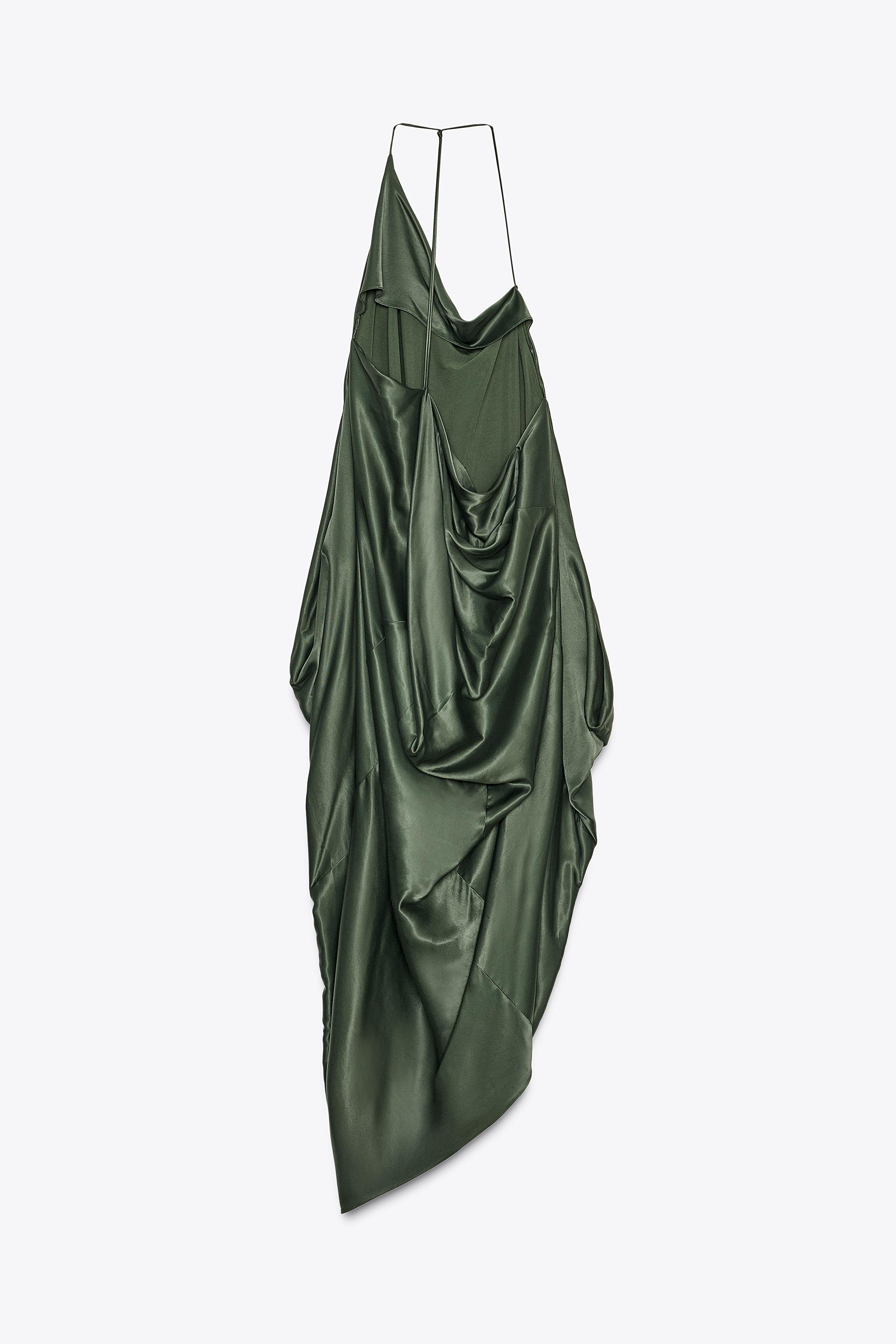 ZW COLLECTION ASYMMETRIC SATIN DRESS