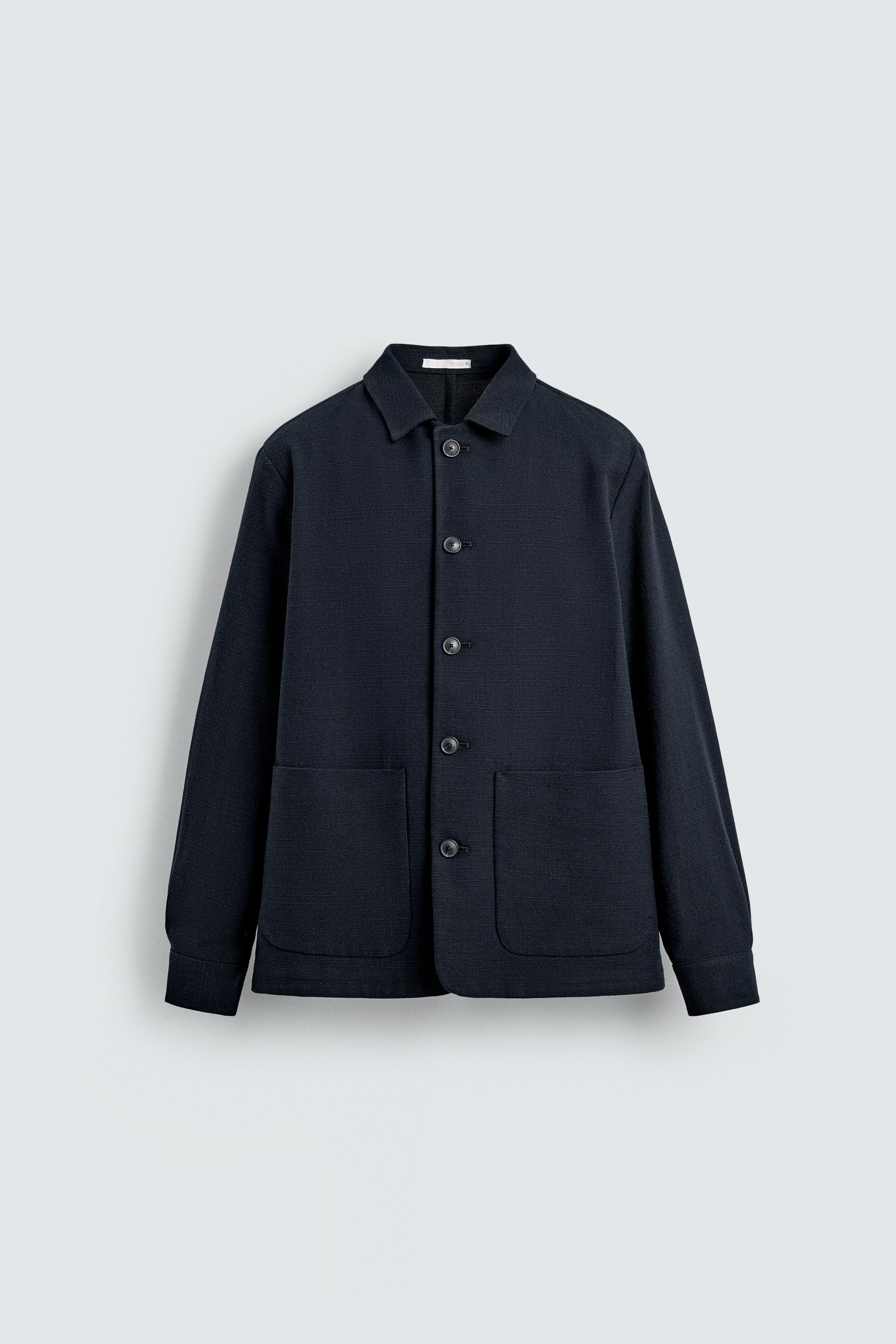 TEXTURED REGULAR FIT OVERSHIRT