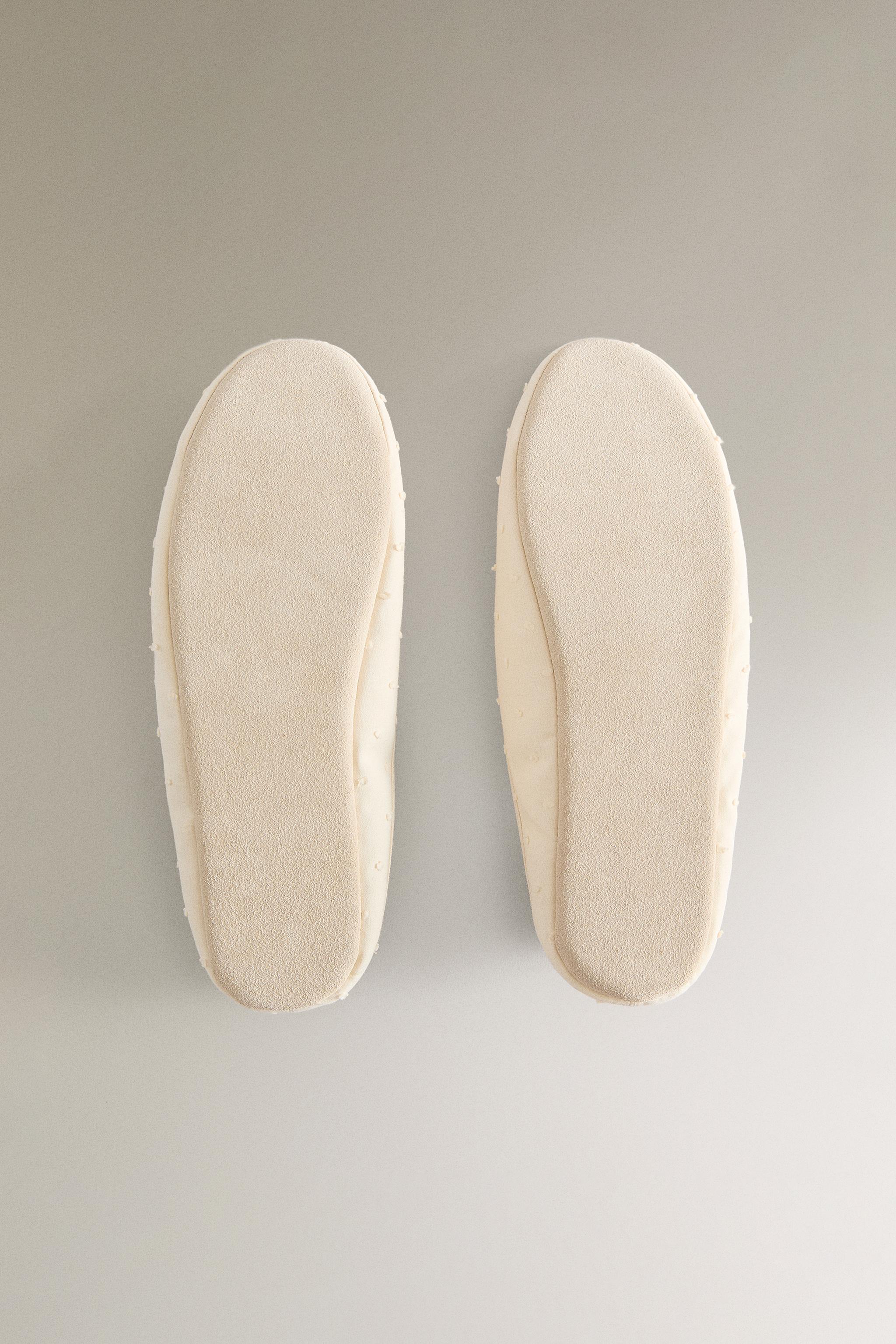 LEATHER SOLE SLIPPERS WITH BOW