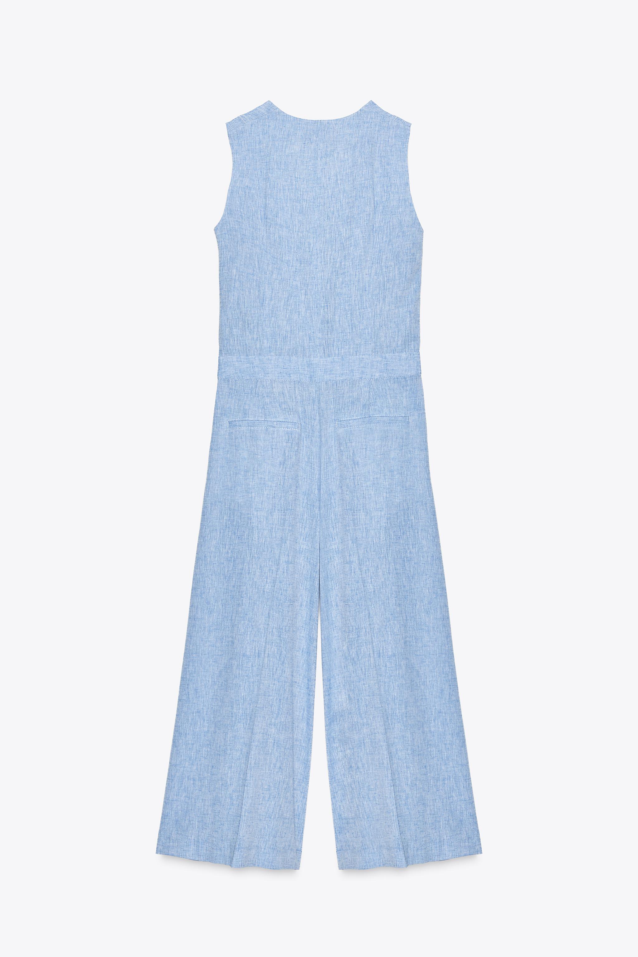 LINEN VEST JUMPSUIT