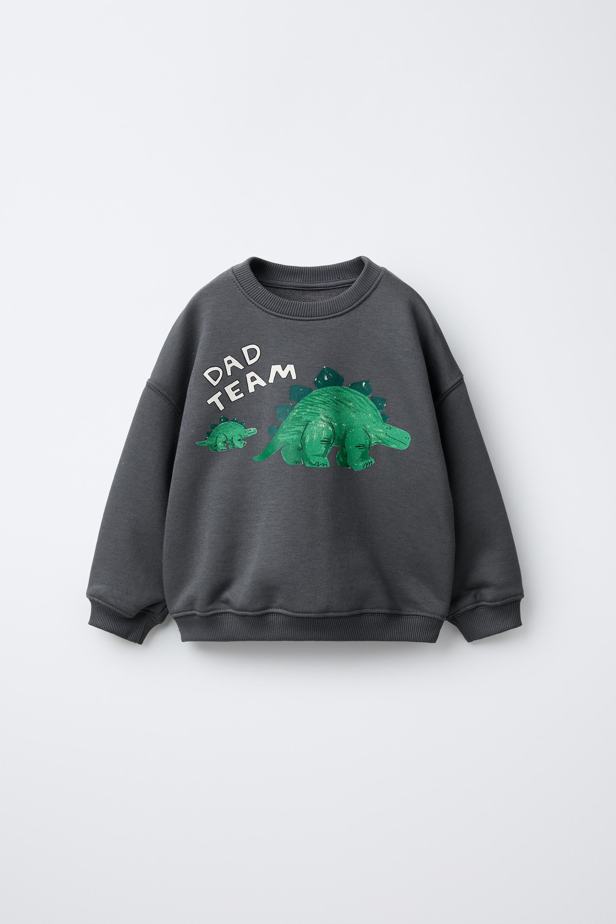 DINOSAUR PRINT SWEATSHIRT