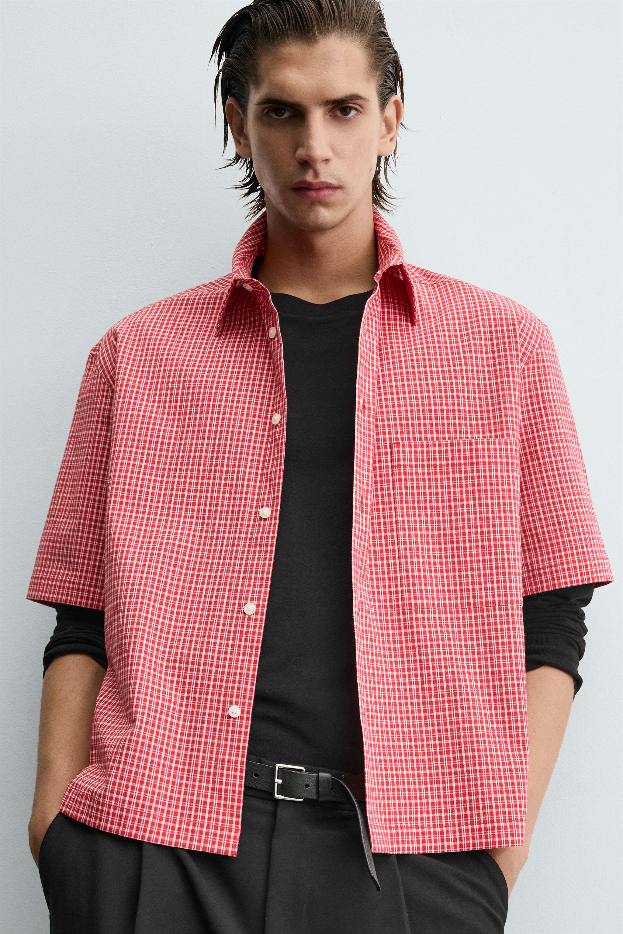 CHECKERED RELAXED FIT SHIRT