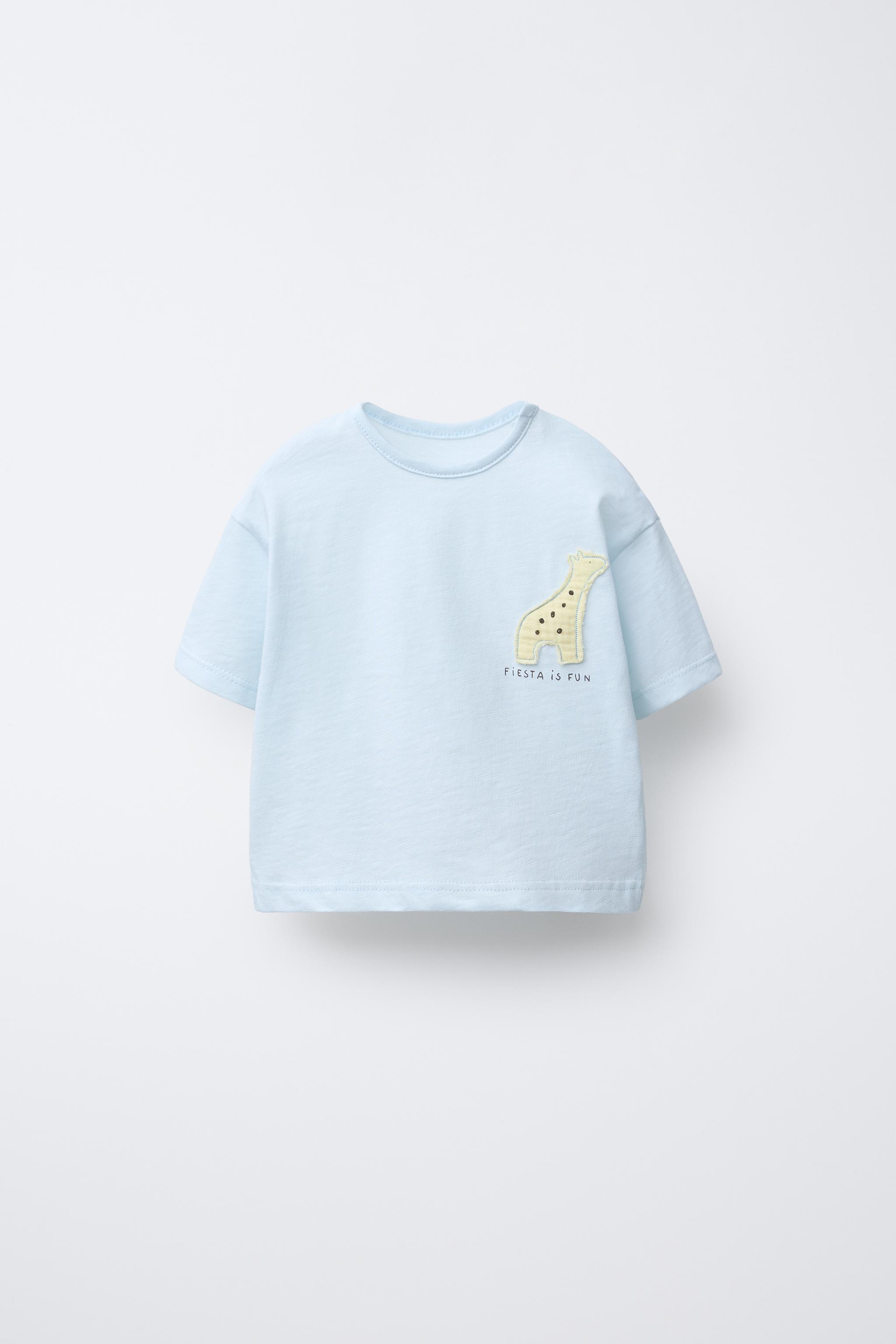 GIRAFFE APPLIQUÉ T-SHIRT
