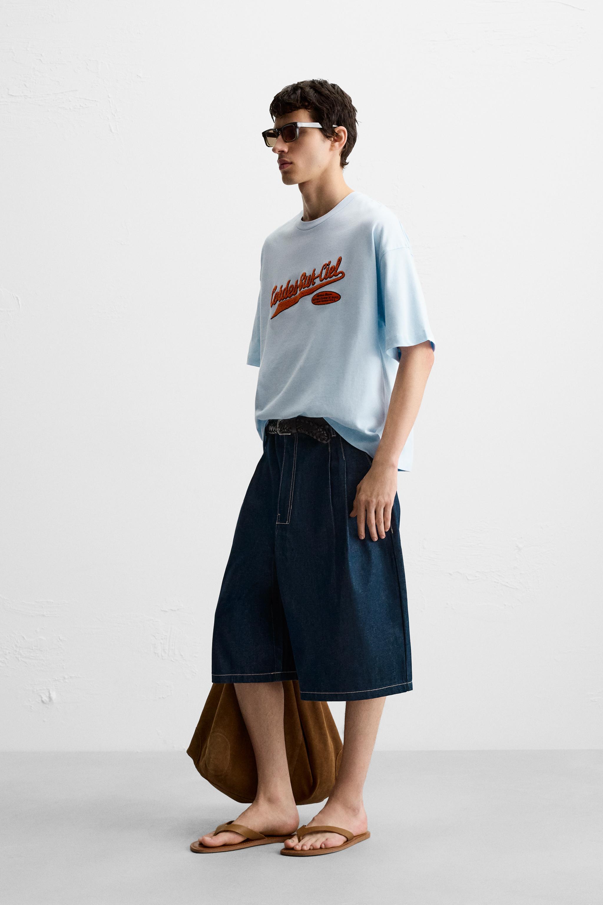 RUFFLED PATCH T-SHIRT