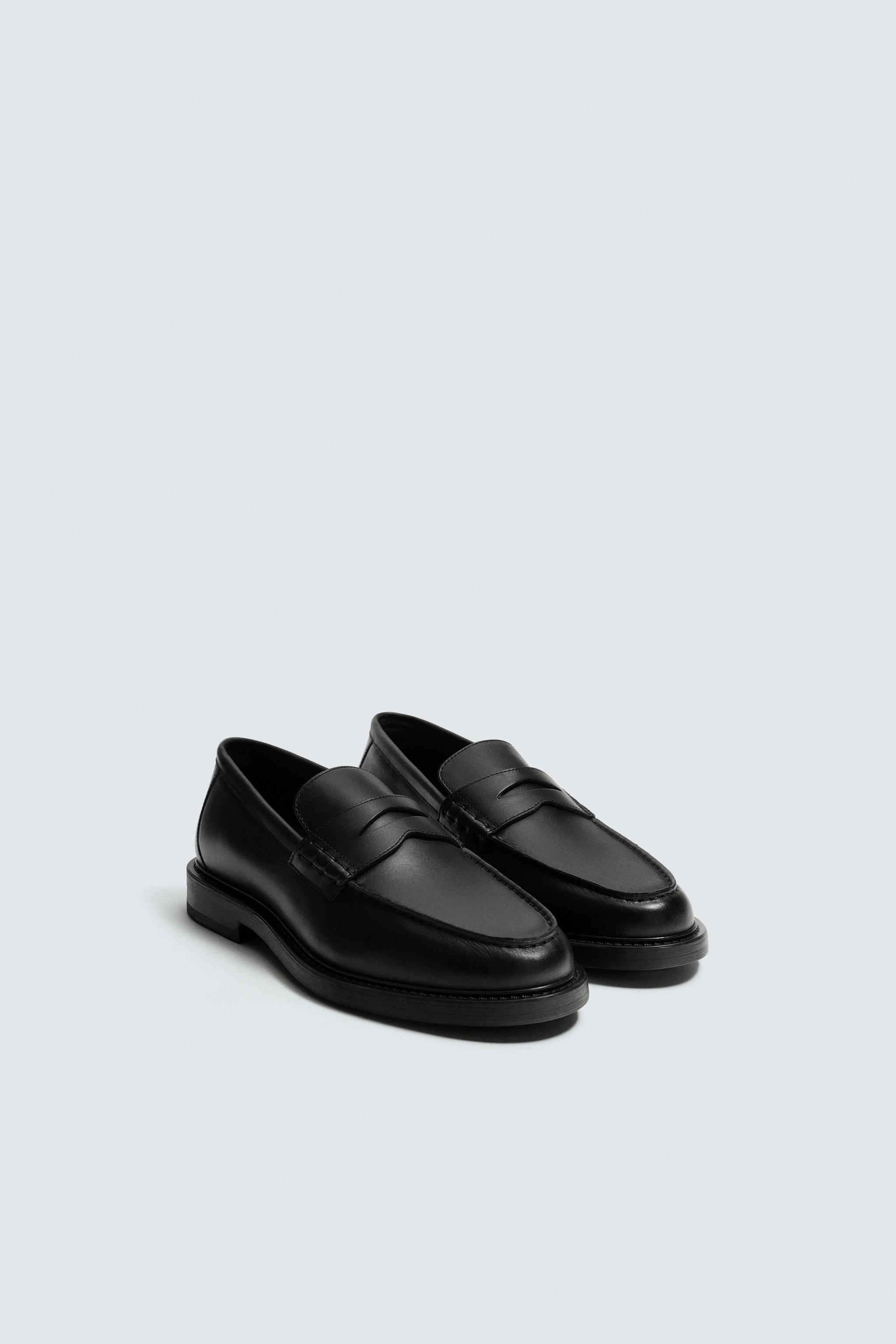 LEATHER PENNY LOAFERS