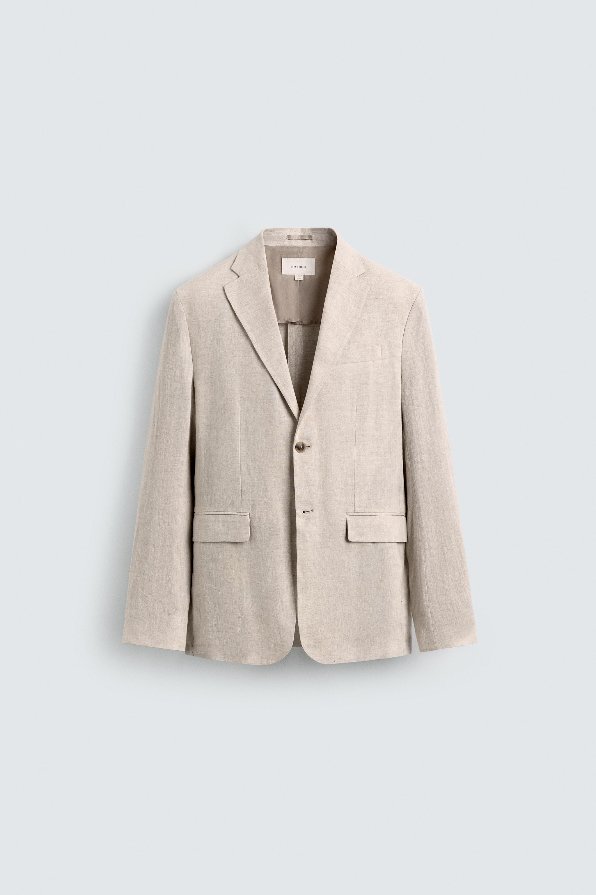 100% LINEN SUIT BLAZER