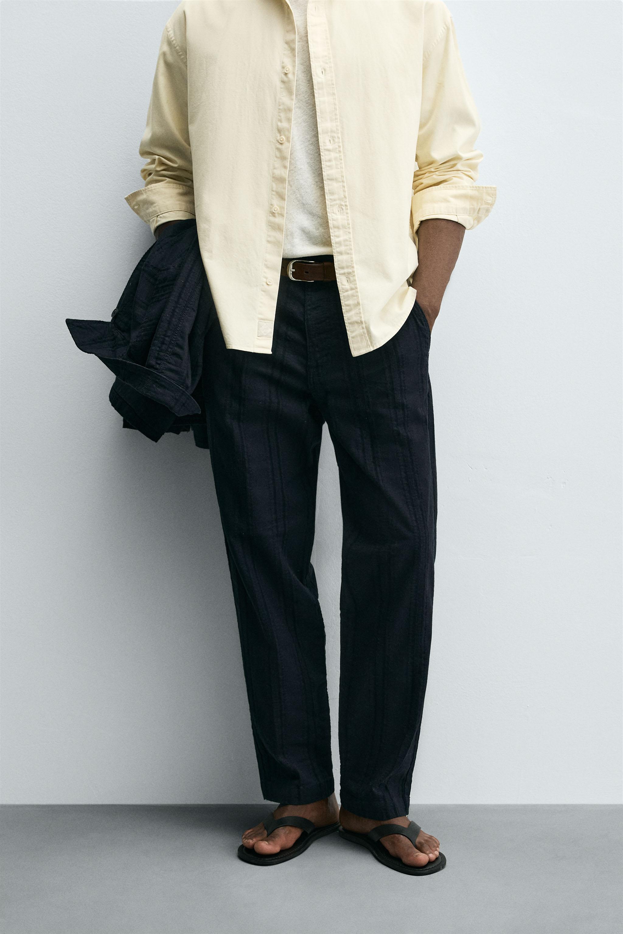 JACQUARD STRIPED PANTS