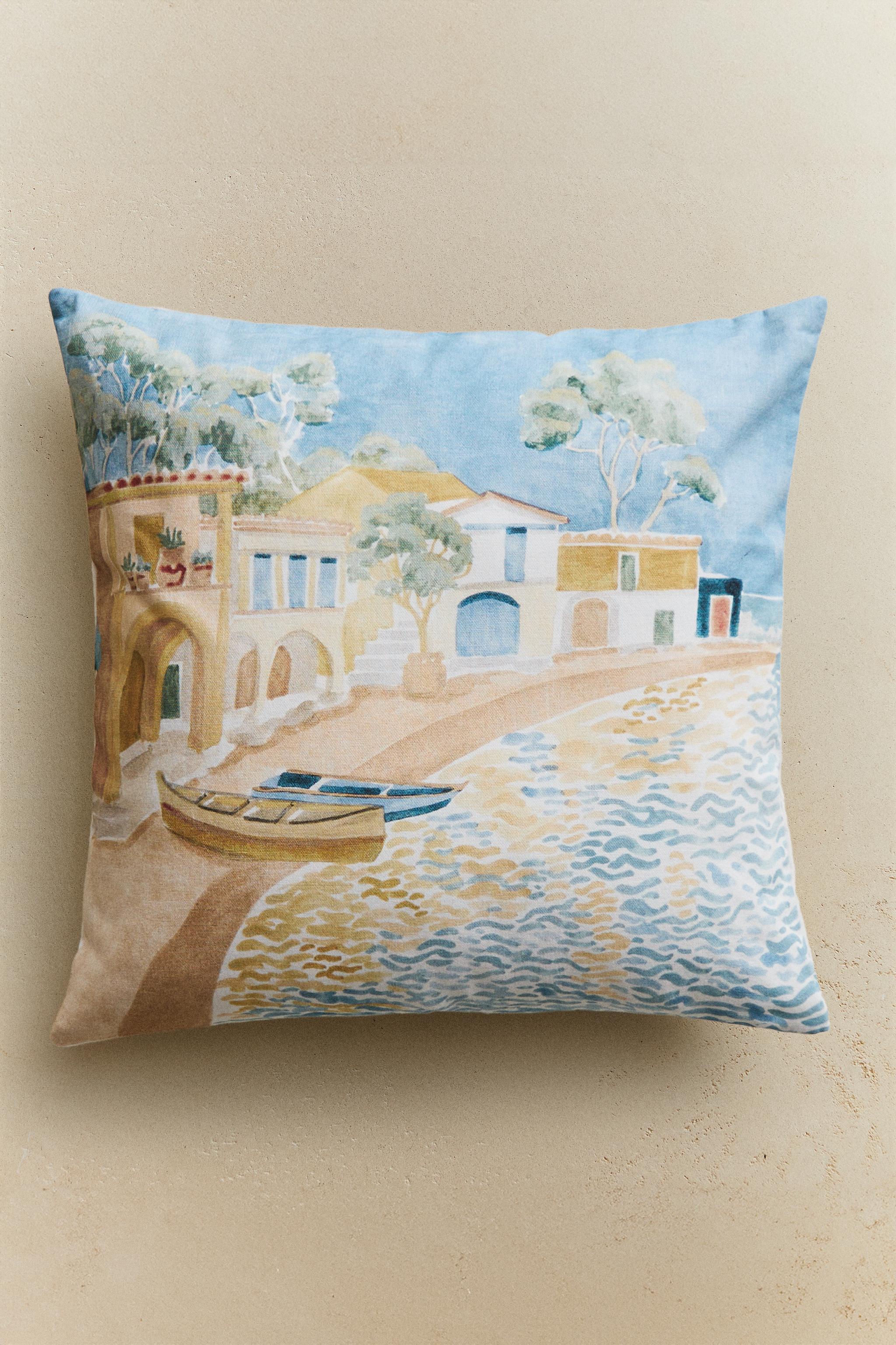 LANDSCAPE THROW PILLOW COVER