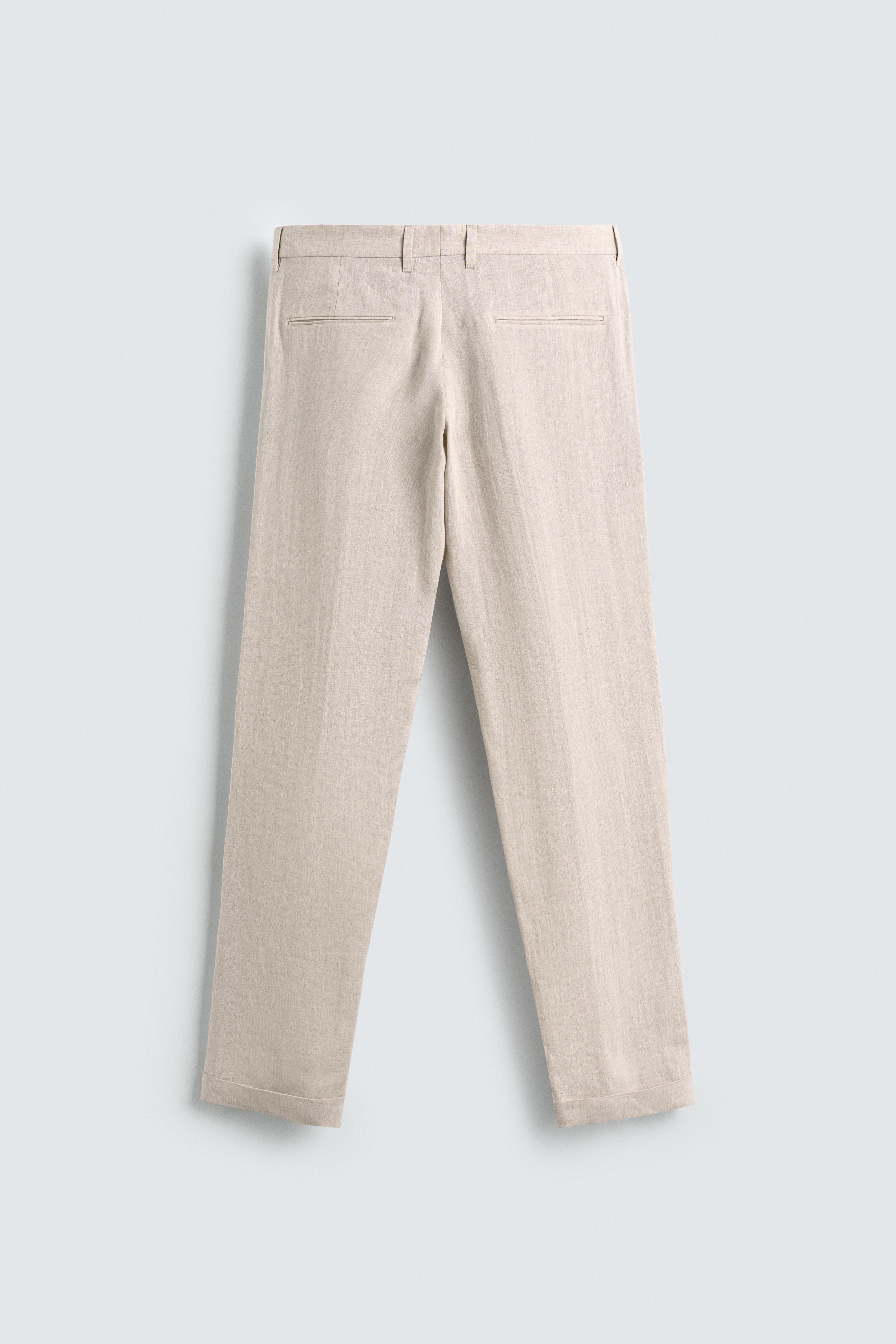 100% LINEN SUIT PANTS