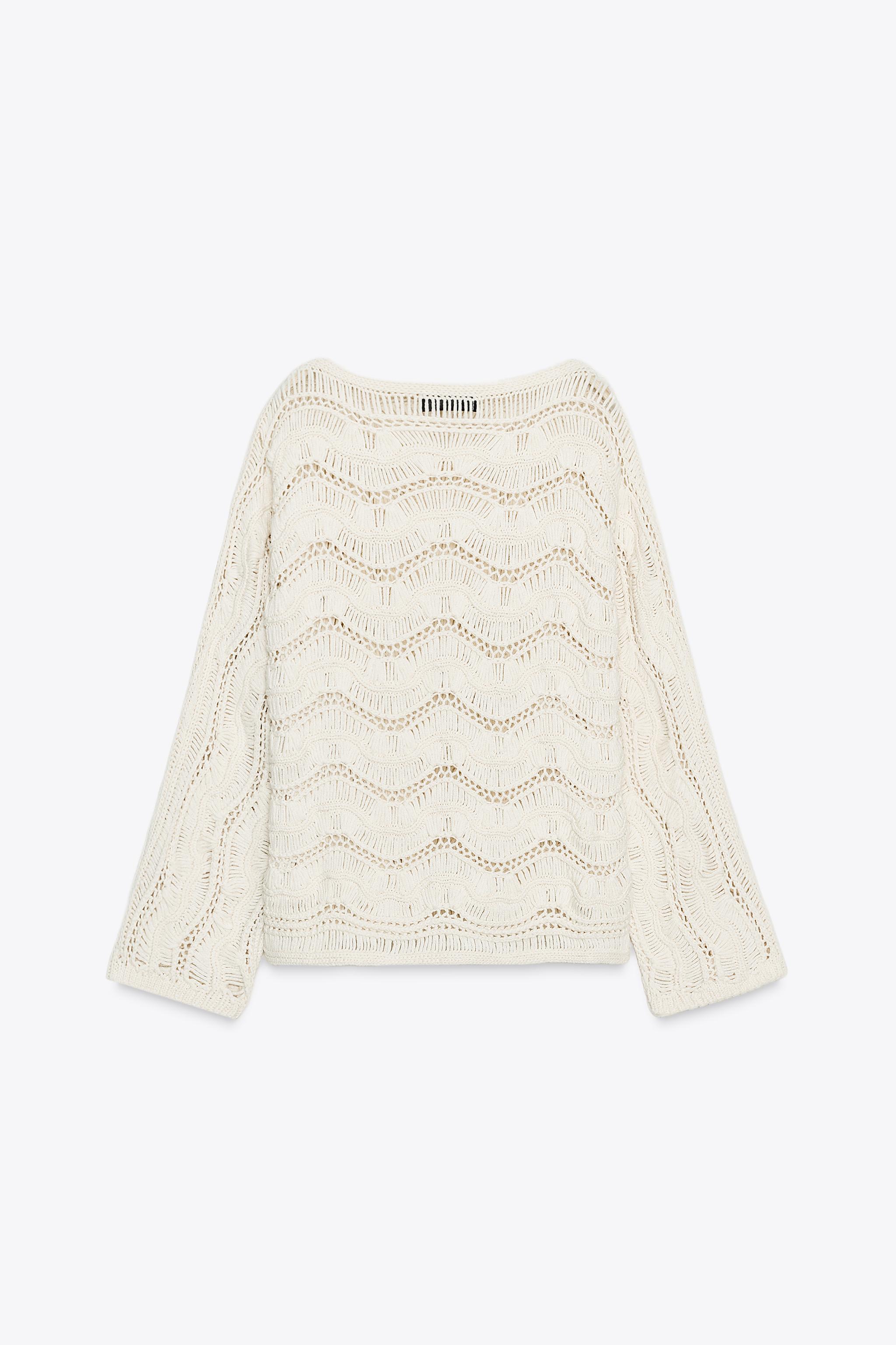 DROP NEEDLE KNIT SWEATER