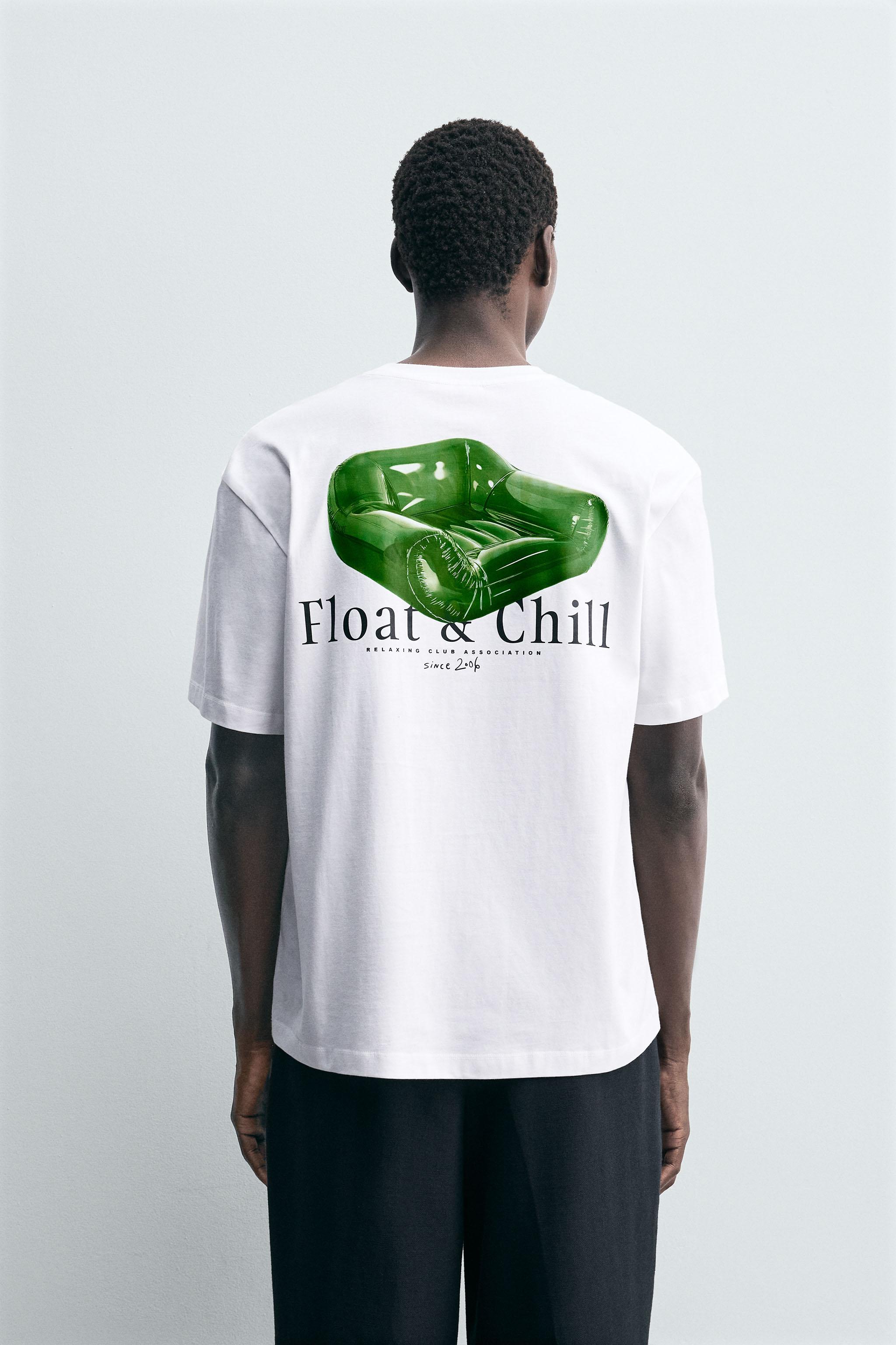 CONTRAST PRINT T-SHIRT