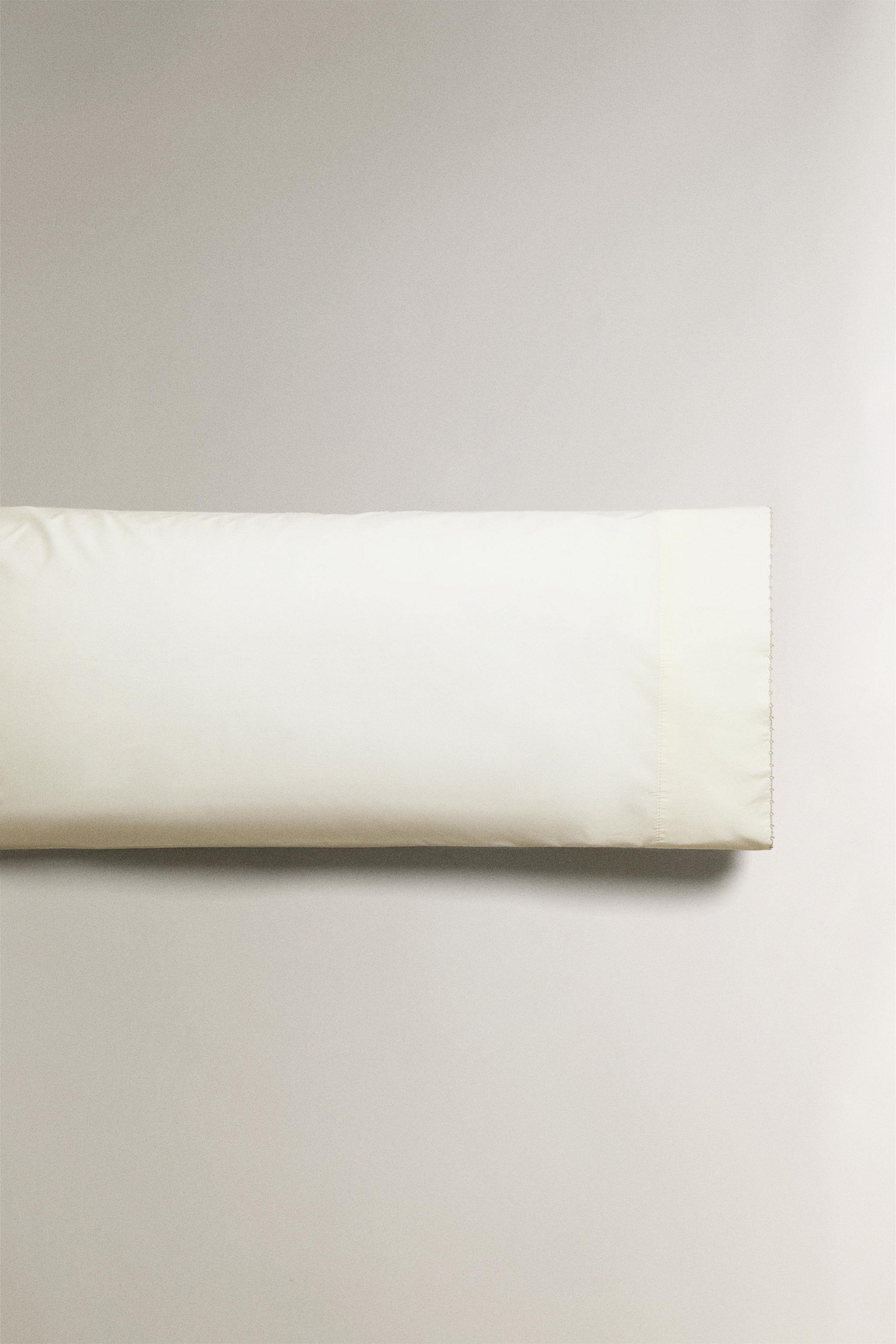 CHILDREN'S EMBROIDERED PILLOWCASE WITH TRIM DETAIL