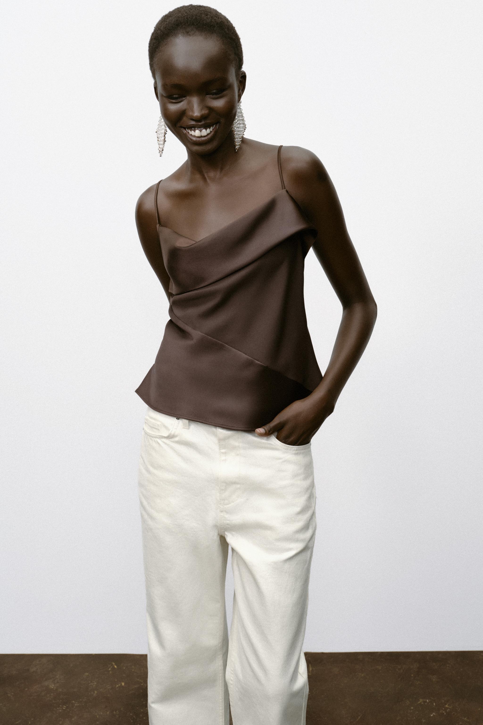 SATIN TRIM CAMISOLE TOP