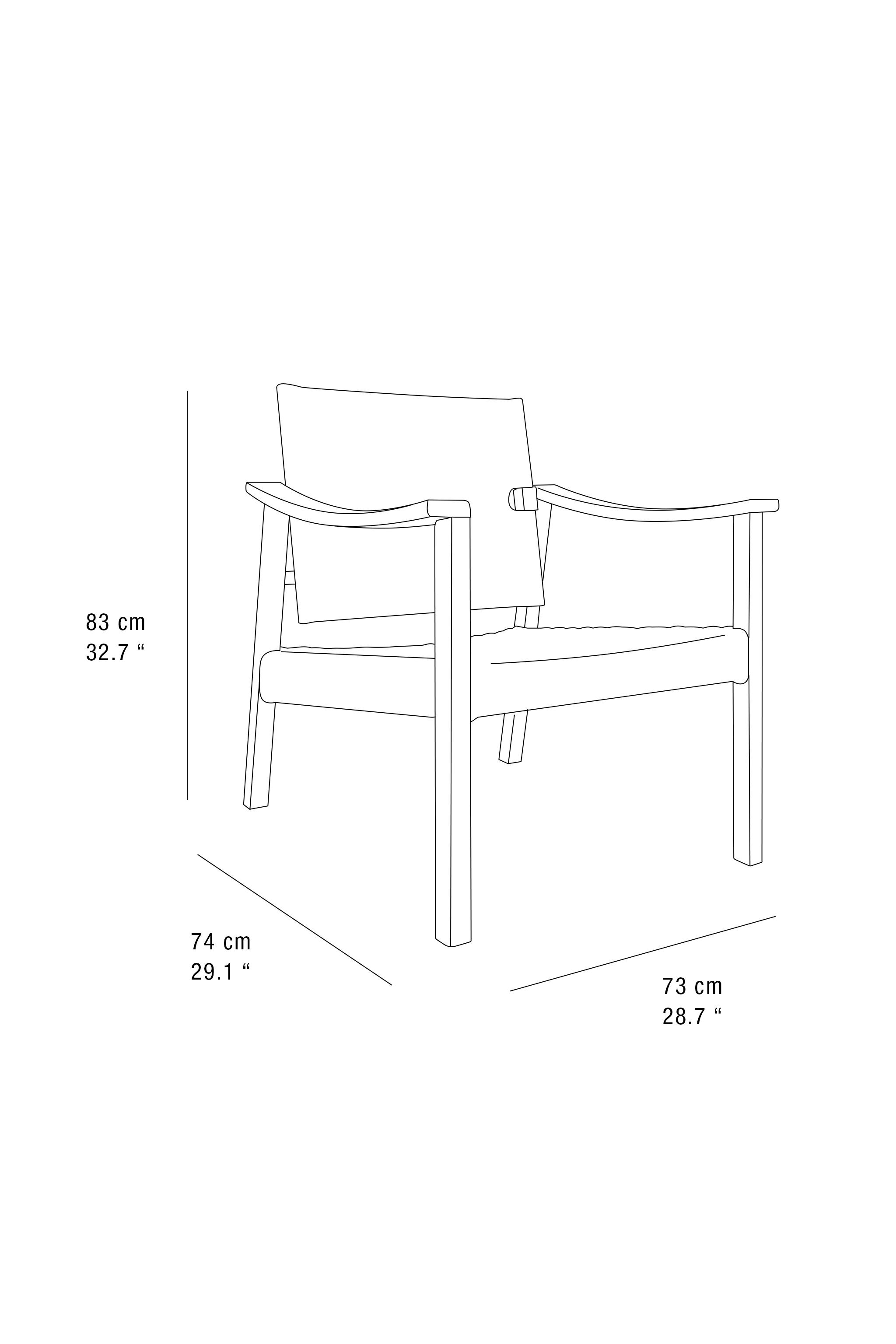 OAK WOOD LEATHER CHAIR X OTZI