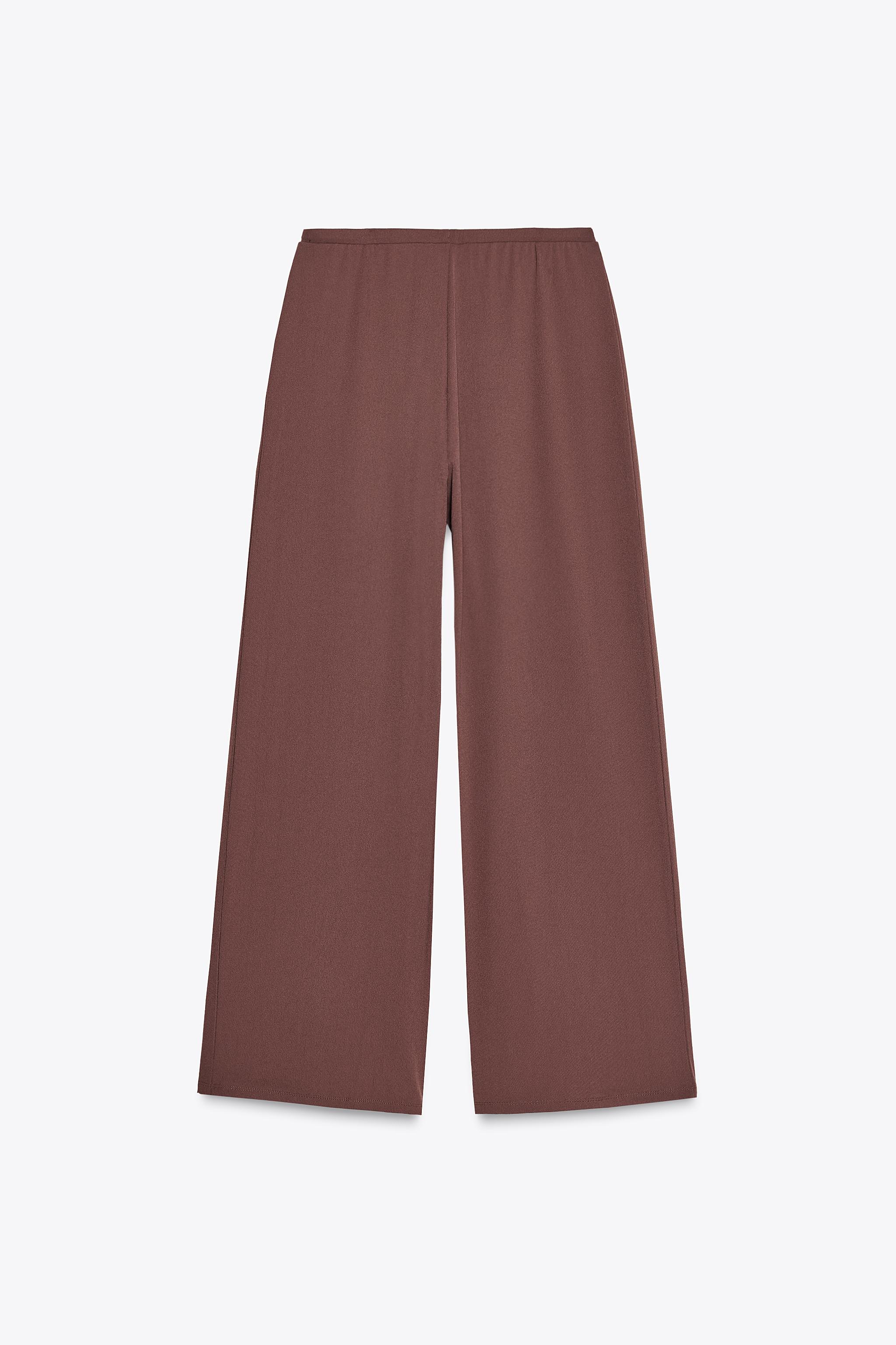 TEXTURED STRAIGHT LEG PANTS