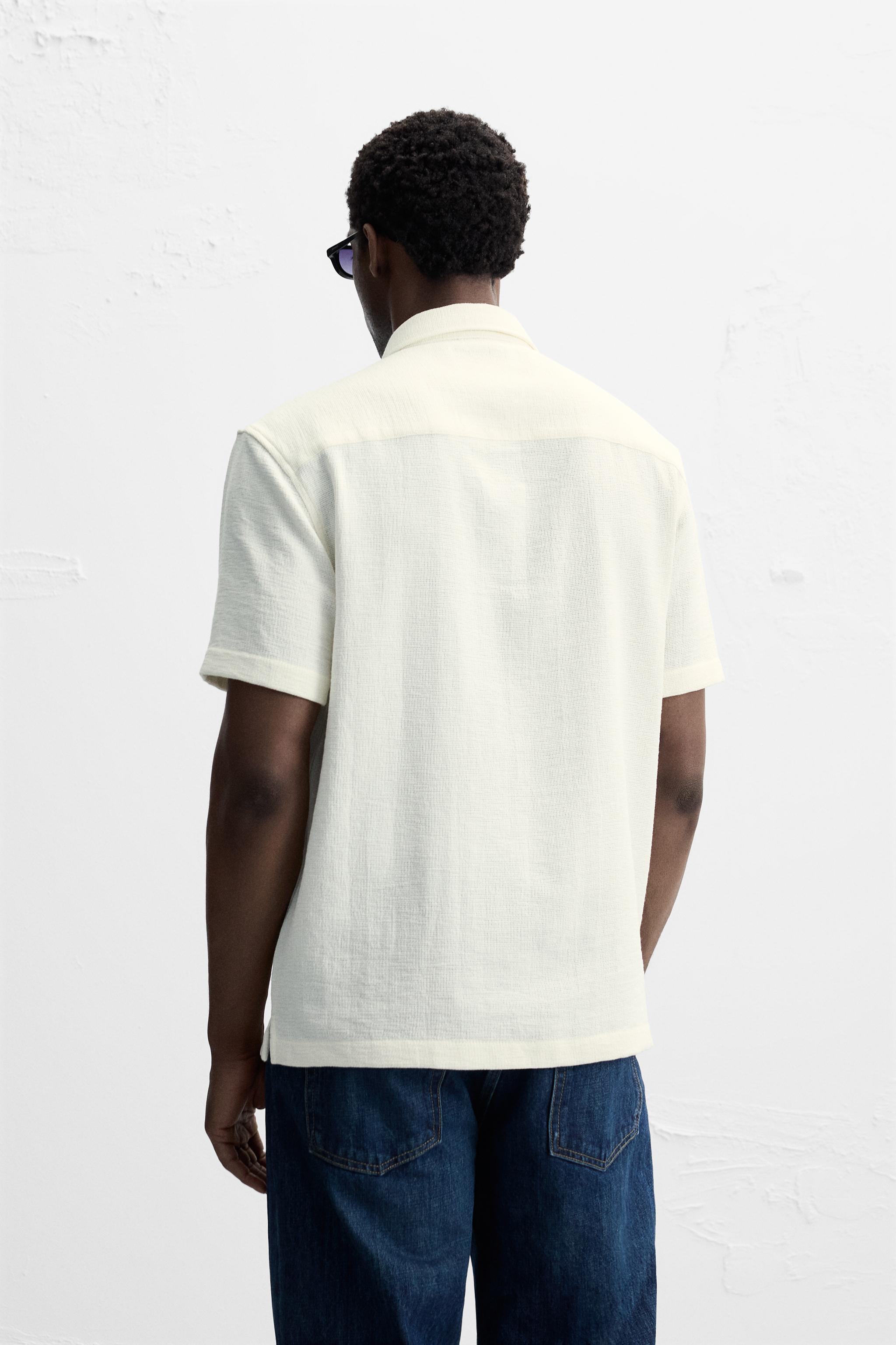 REGULAR FIT TEXTURED SHIRT