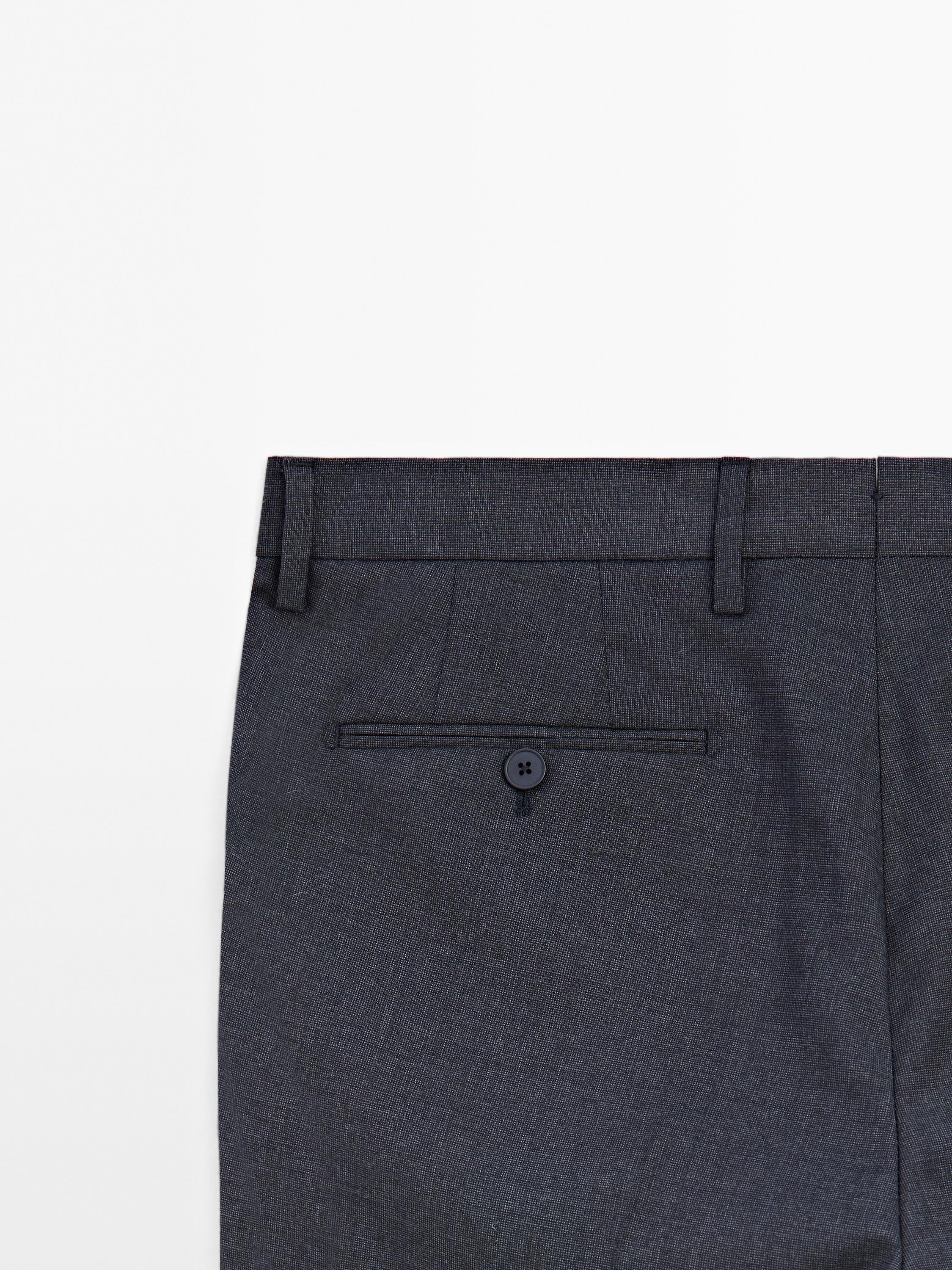 100% wool suit trousers