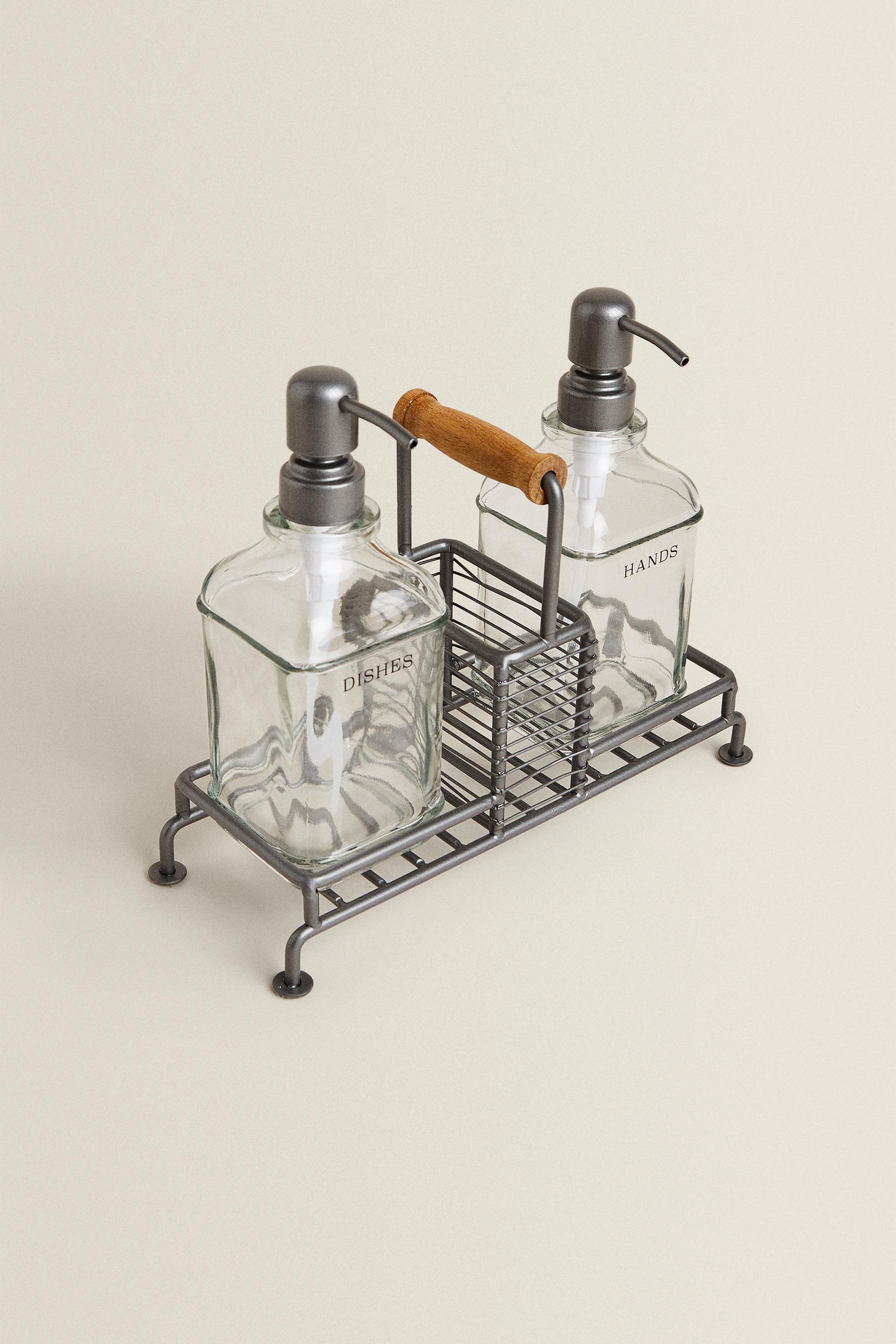 DOUBLE KITCHEN DISPENSER WITH STAND