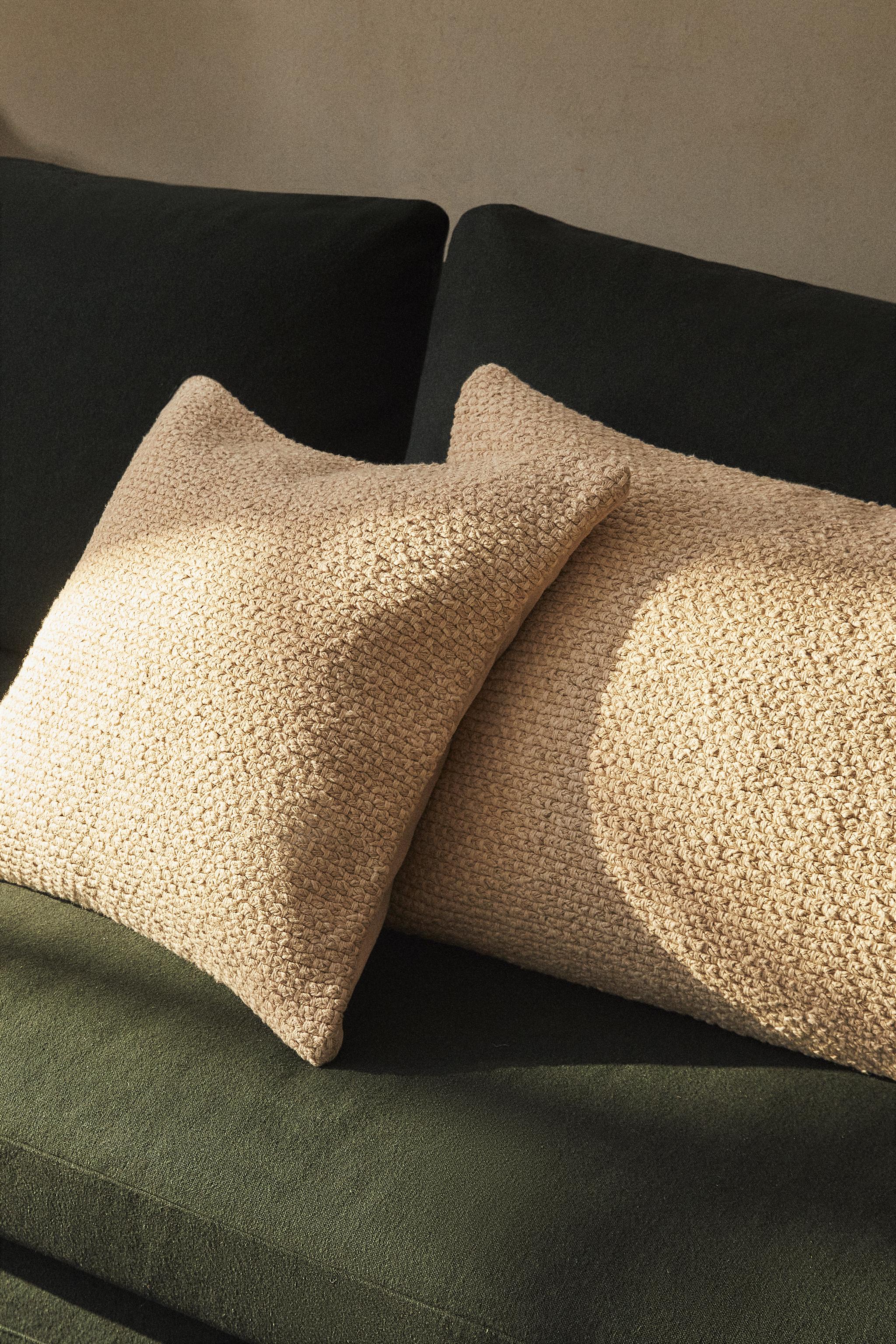 BRAIDED THROW PILLOW COVER