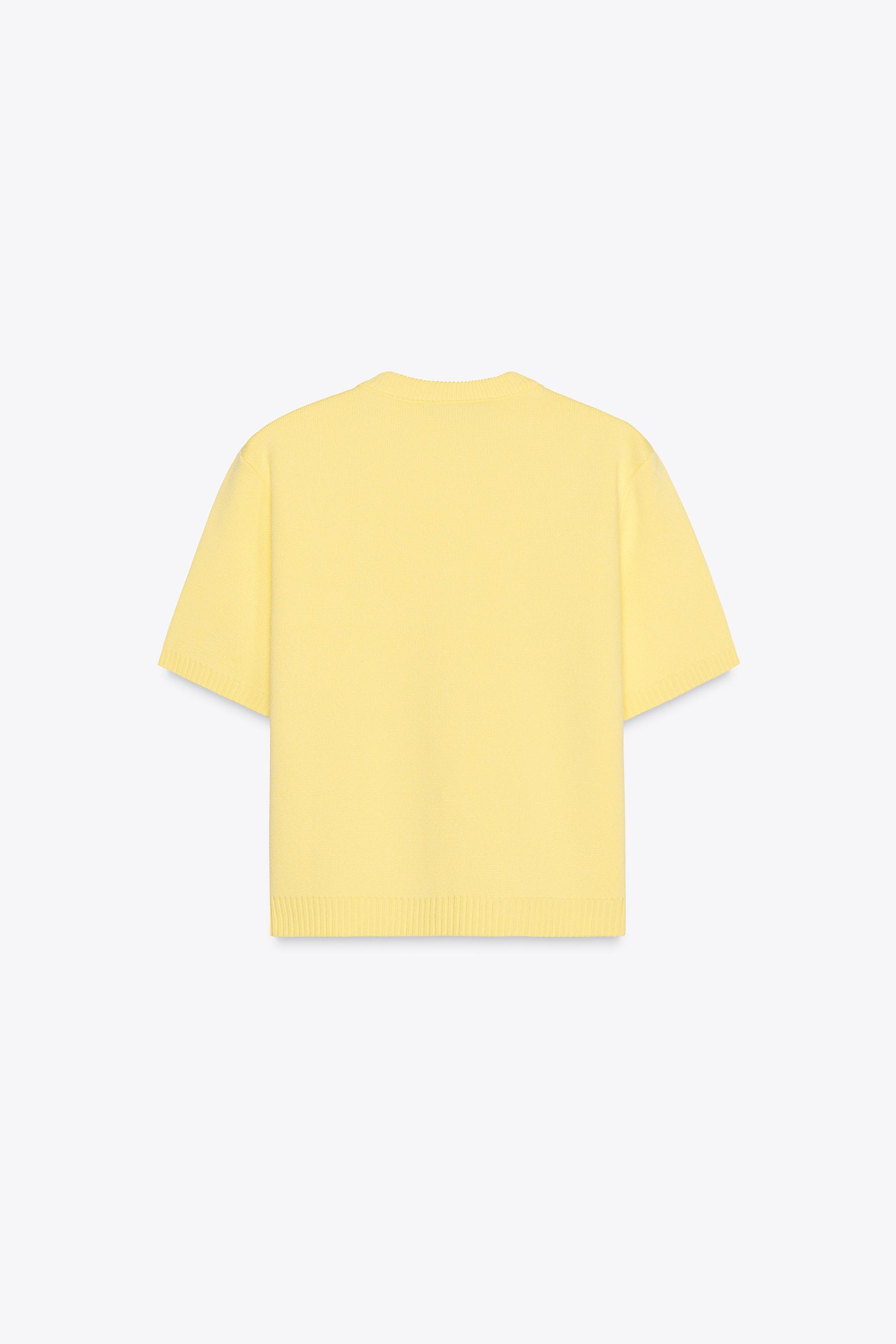 SHORT SLEEVE KNIT CARDIGAN