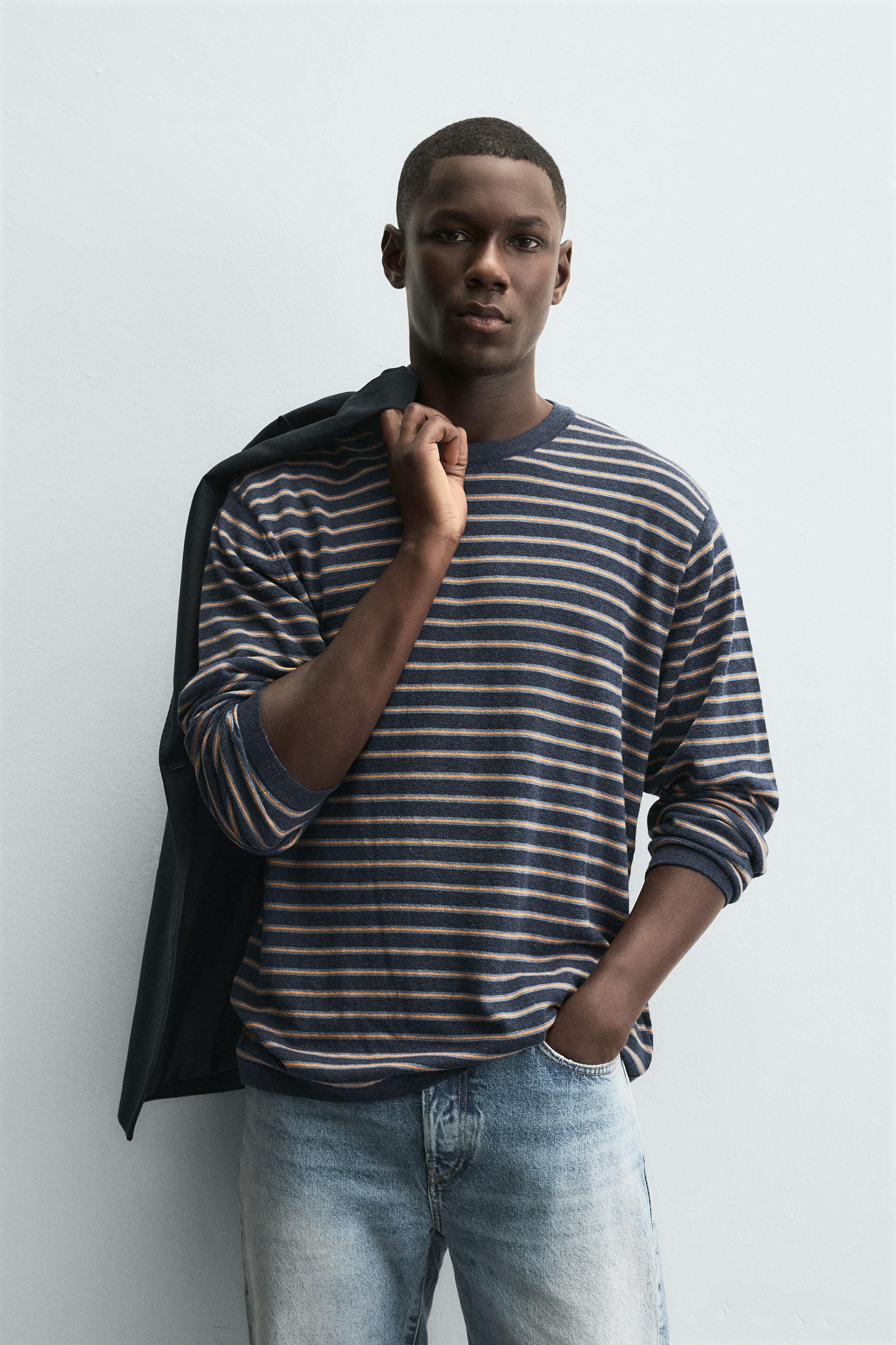STRIPED JACQUARD SWEATER