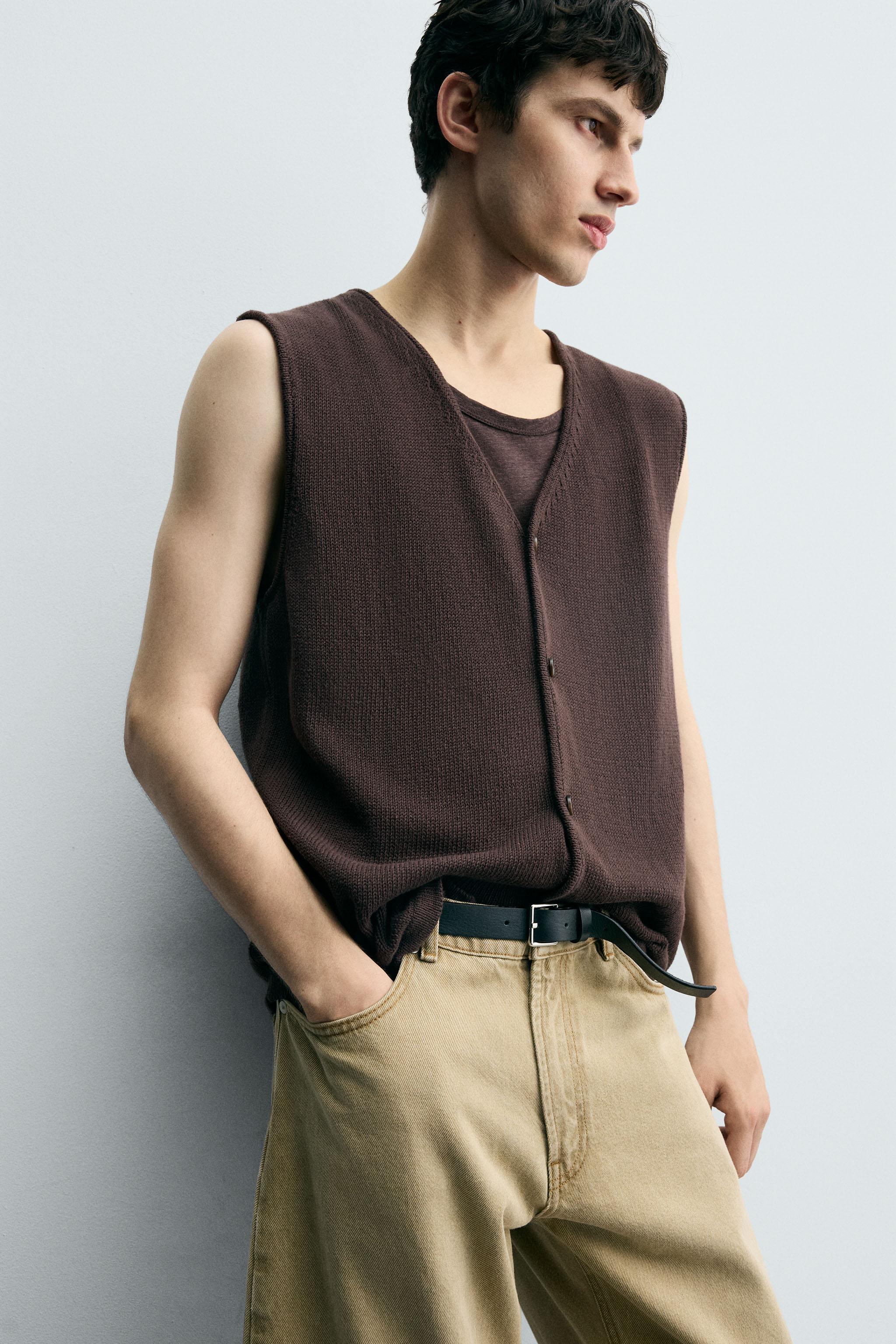 COTTON KNIT VEST