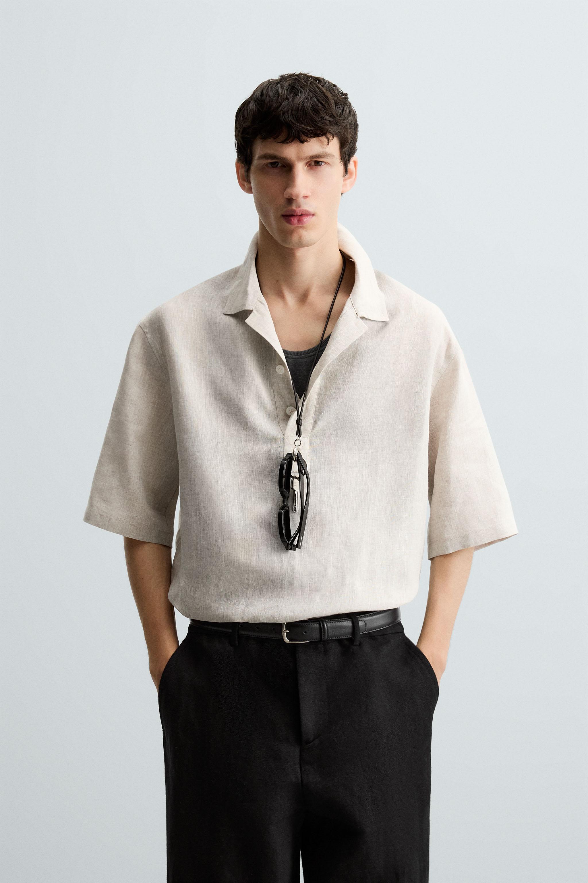 100% LINEN POLO SHIRT