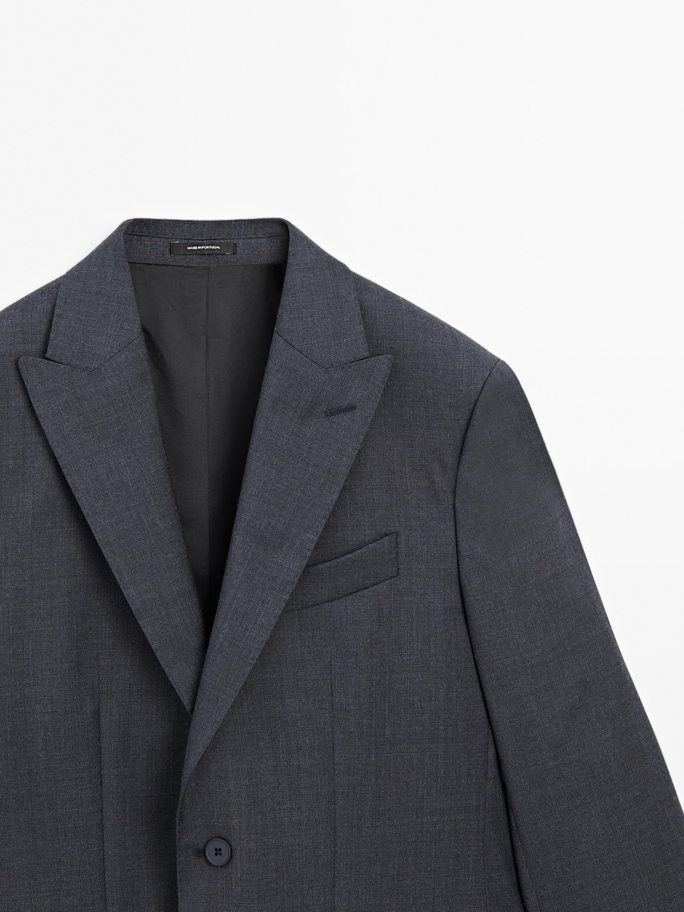 100% wool suit blazer