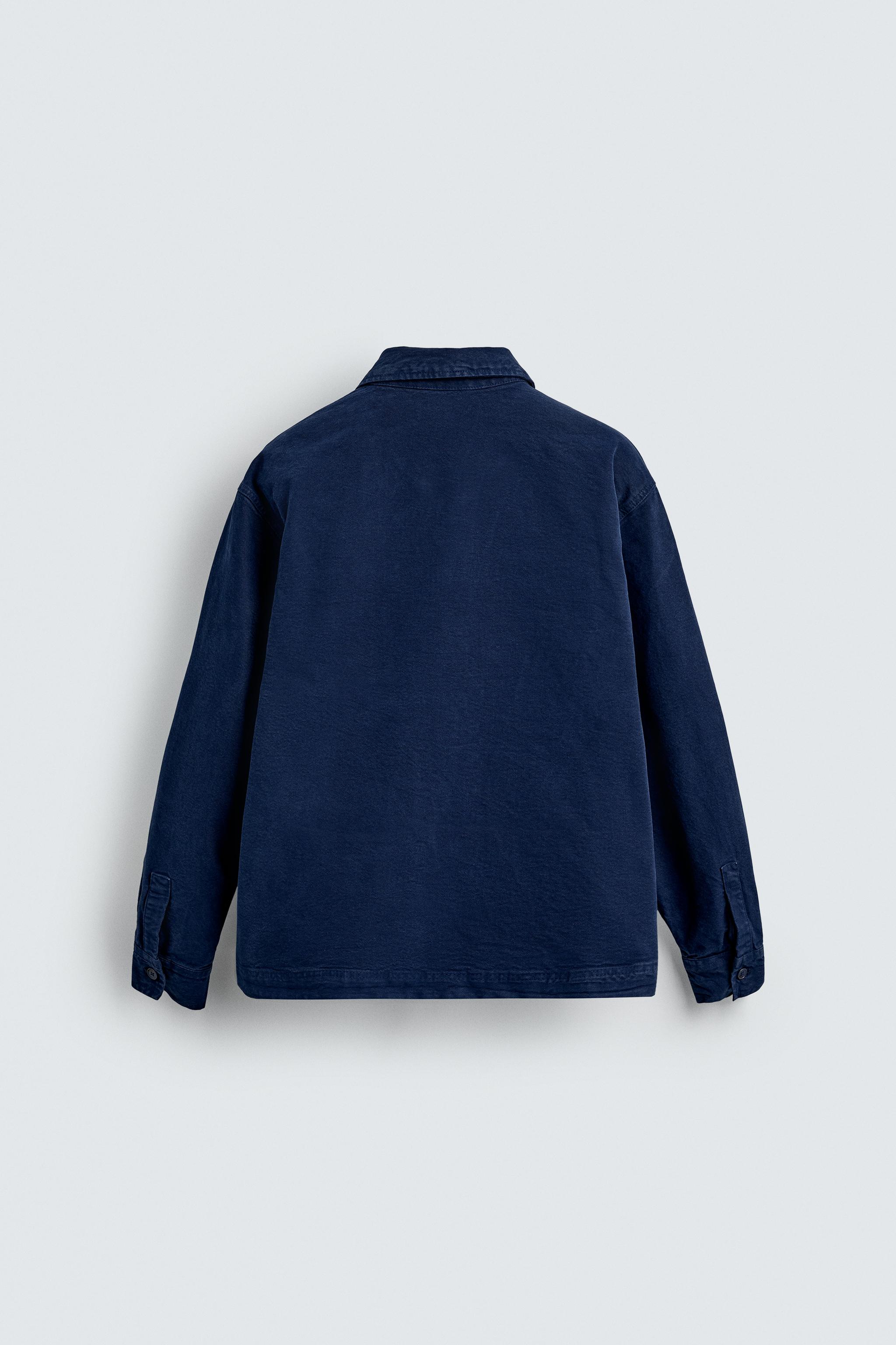 TEXTURED POCKET OVERSHIRT
