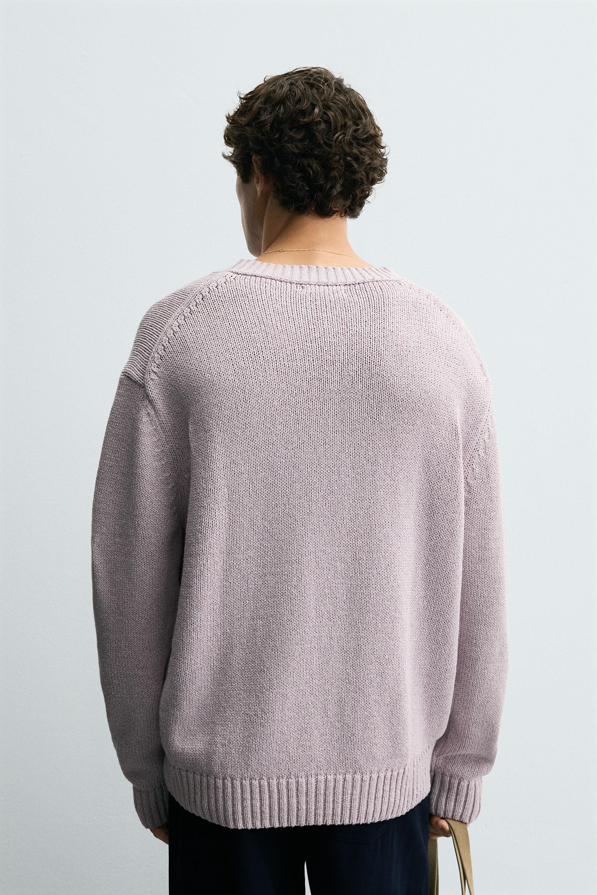 TEXTURED KNIT SWEATER