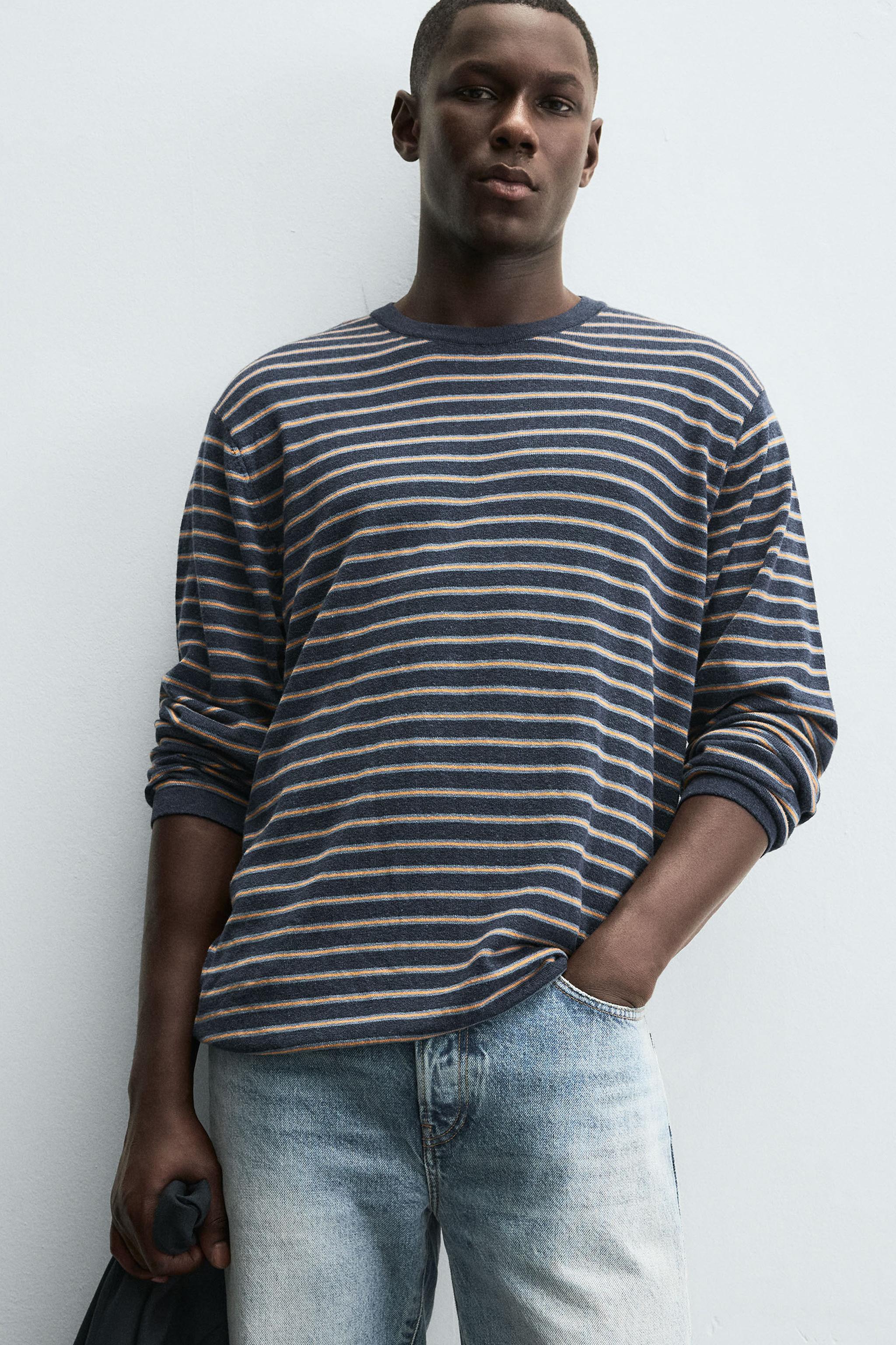 STRIPED JACQUARD SWEATER