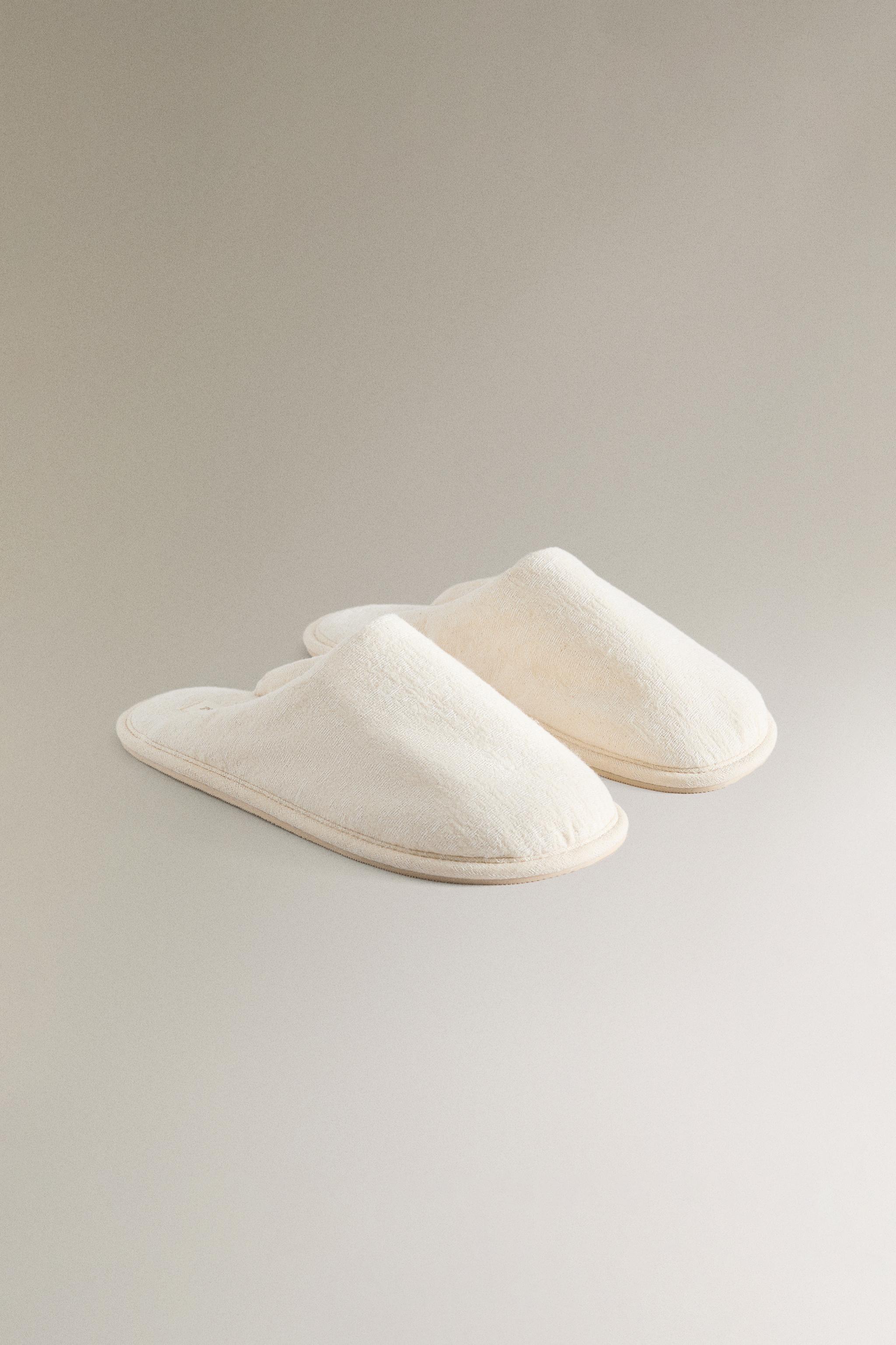 JACQUARD MULE SLIPPERS