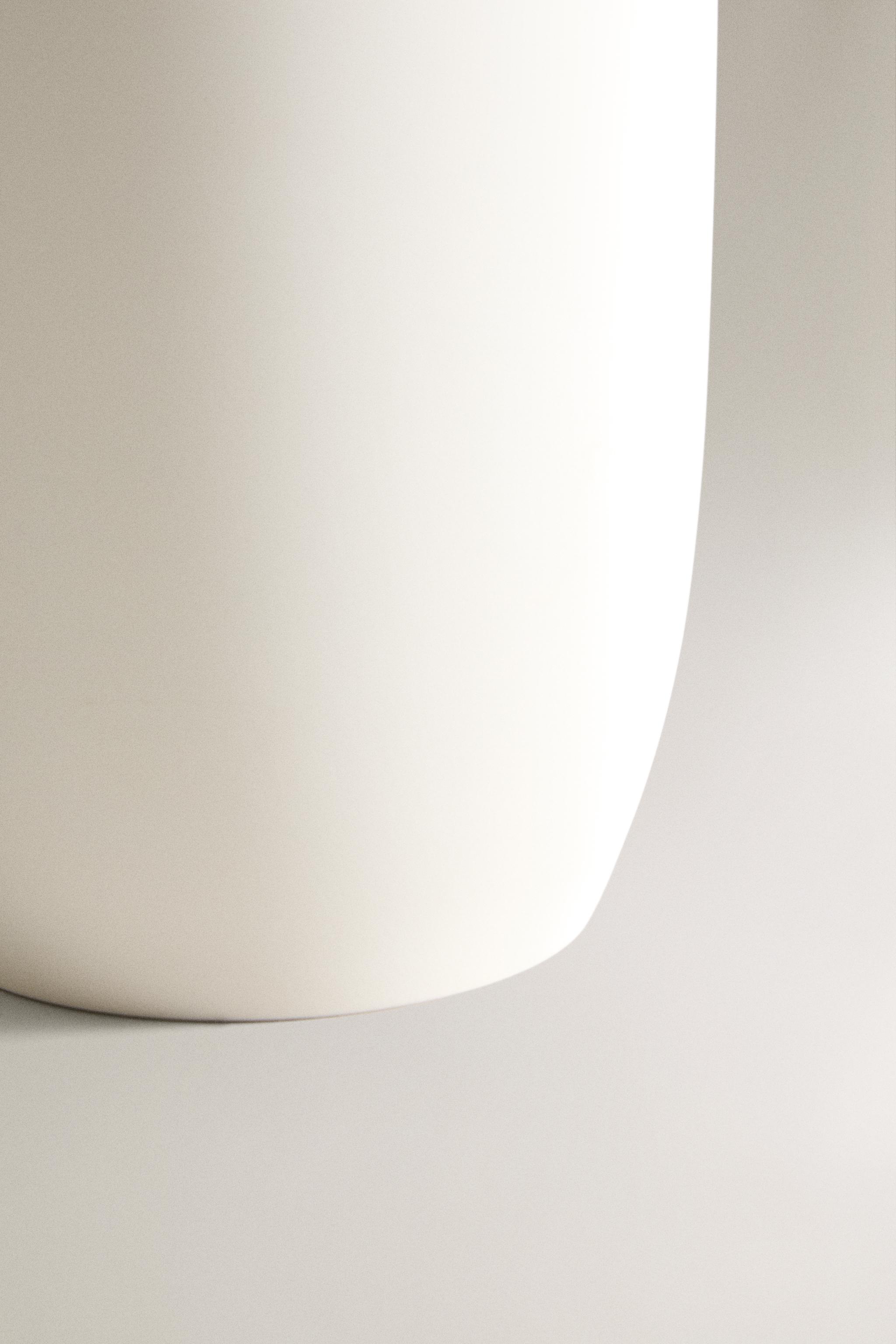 CERAMIC BATHROOM TRASH CAN TABLE