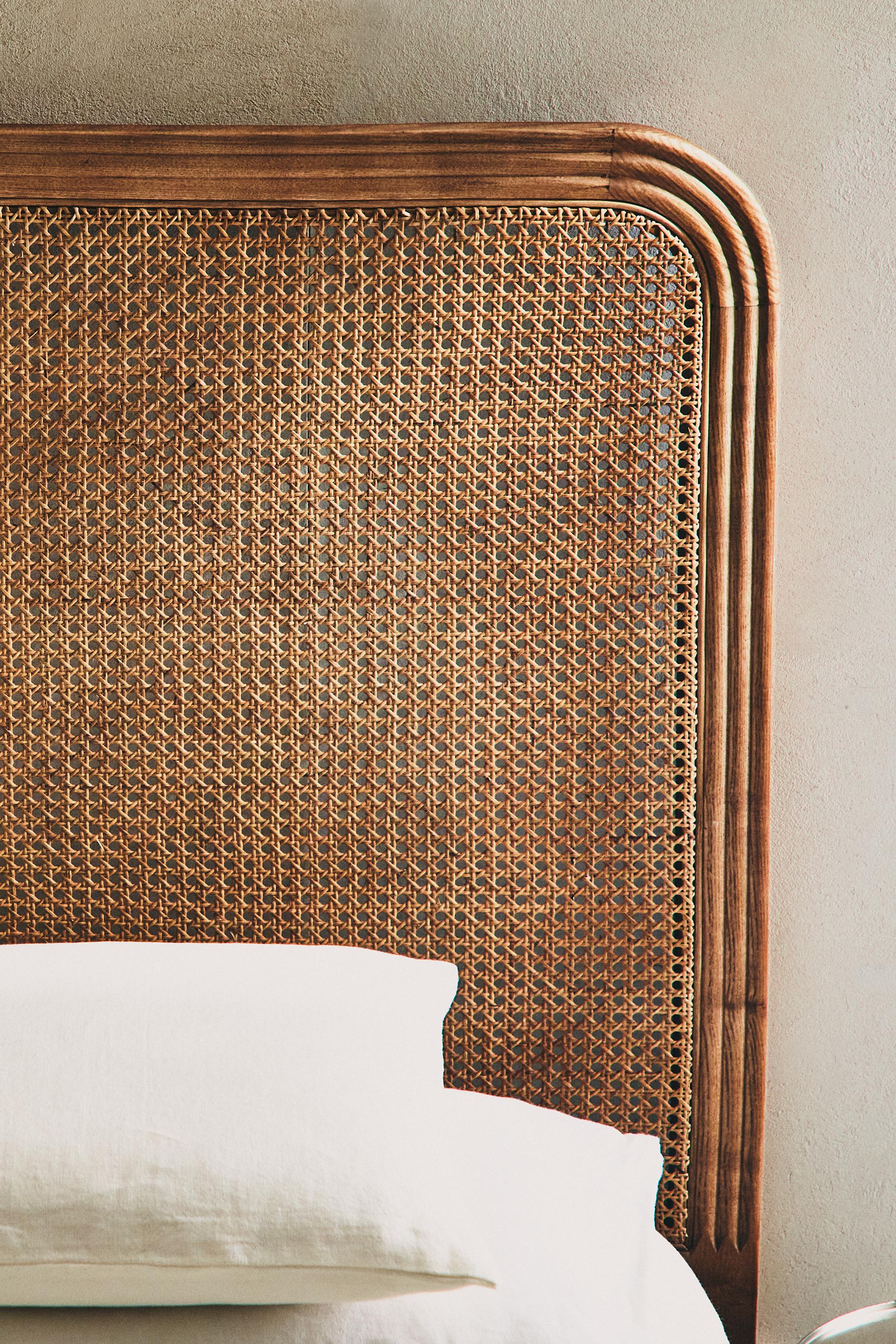 ASH AND RATTAN HEADBOARD