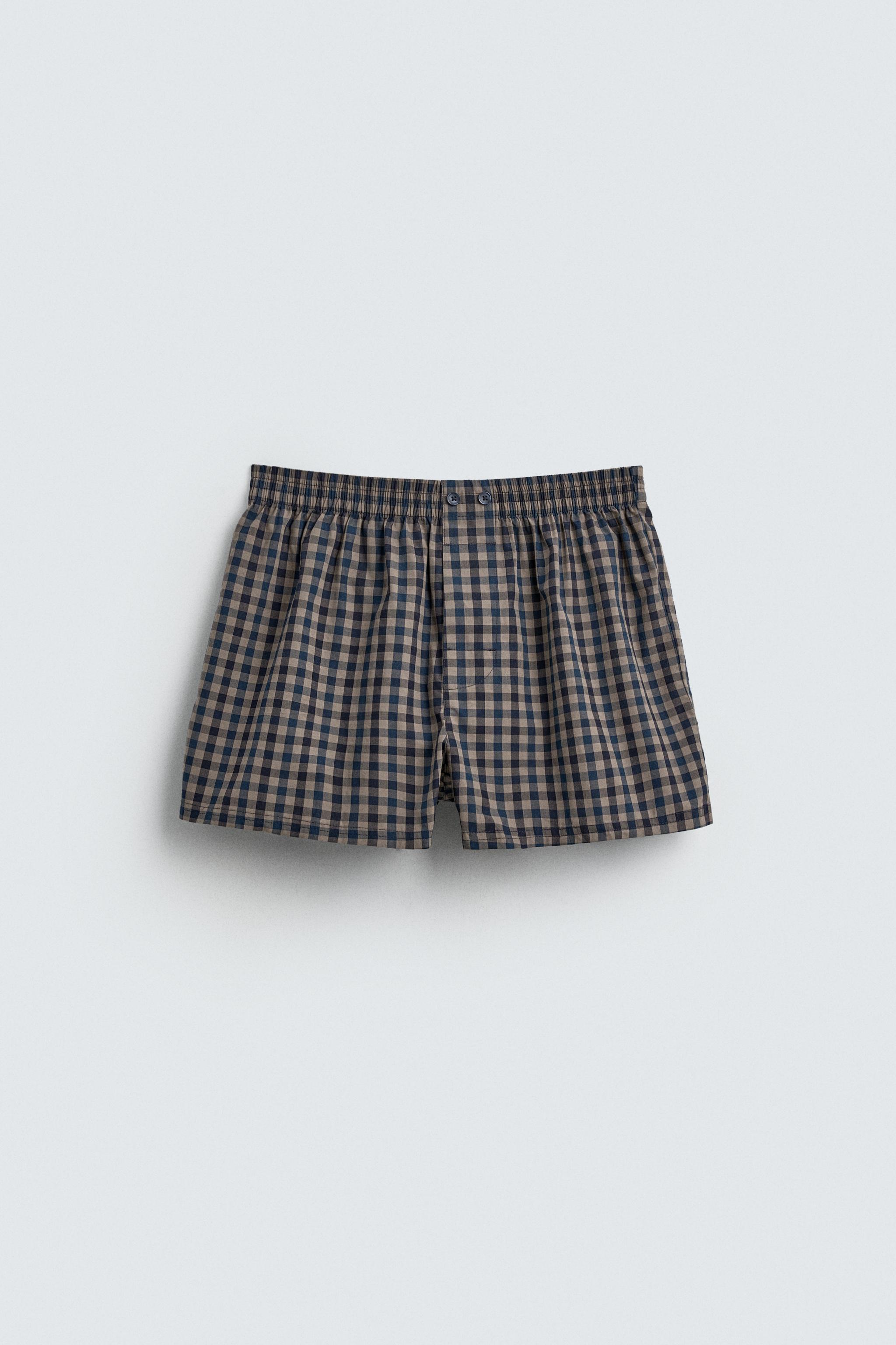LIMITED EDITION CHECKERED POPLIN BOXERS