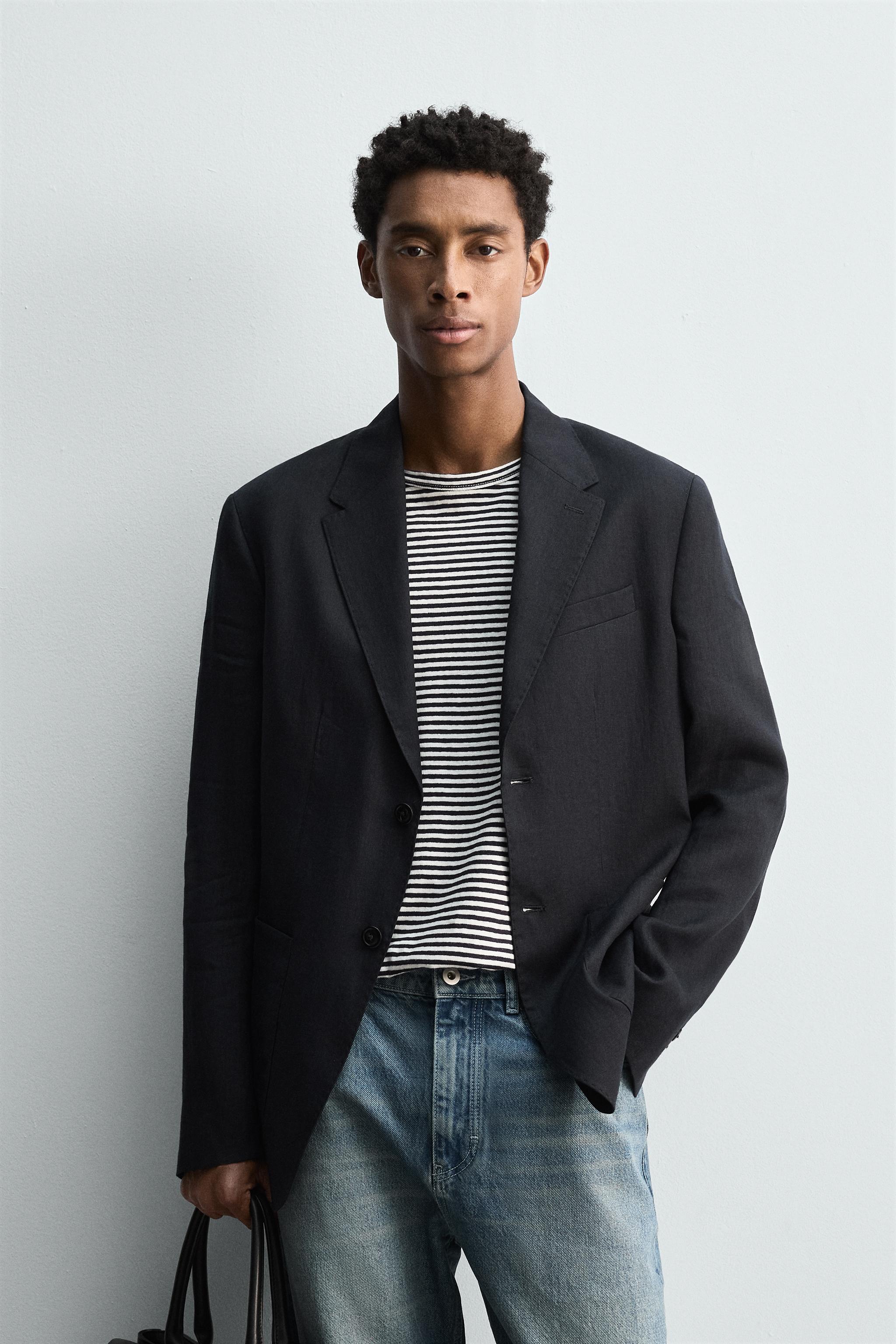 100% LINEN SUIT BLAZER