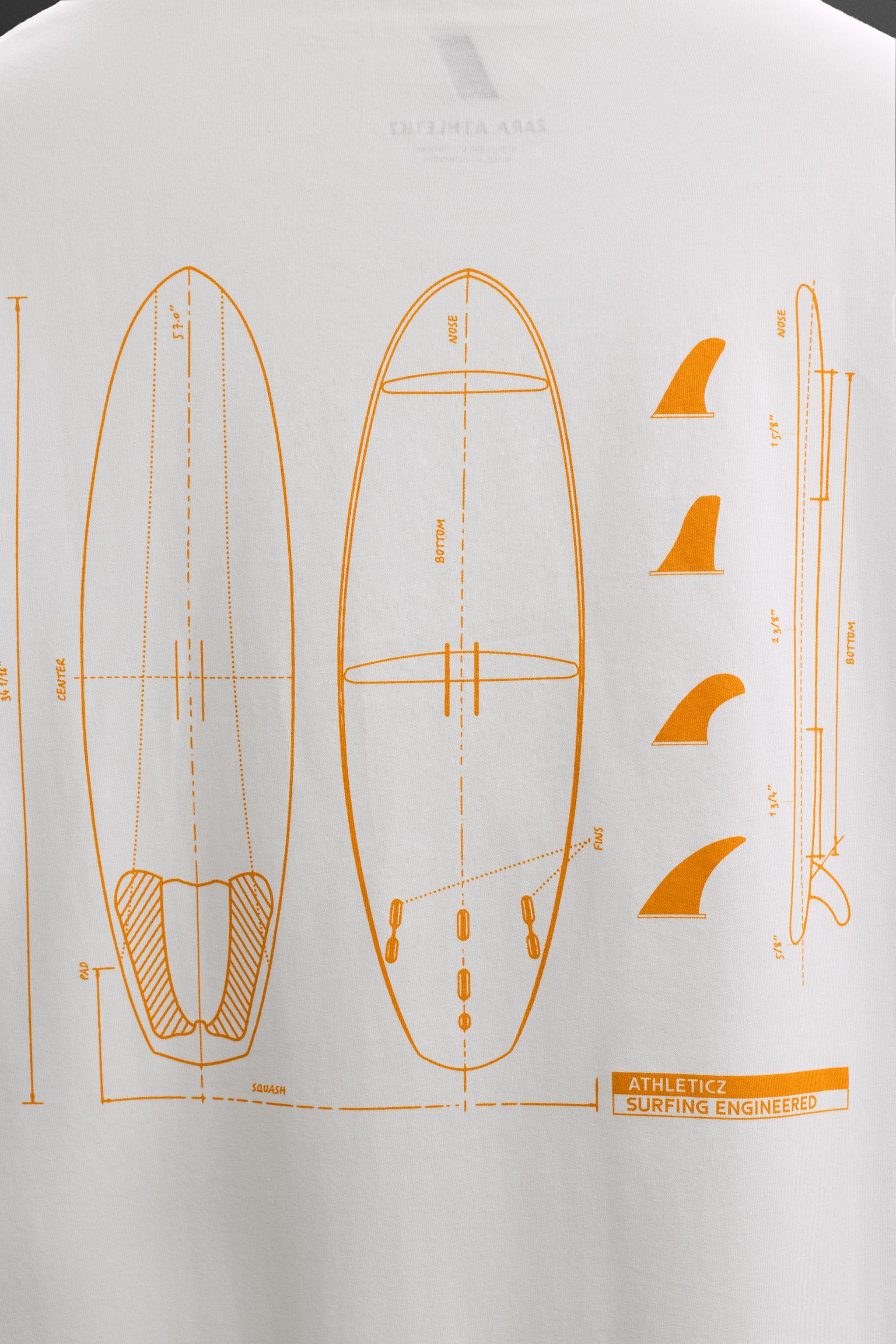 SURFBOARD PRINT T-SHIRT