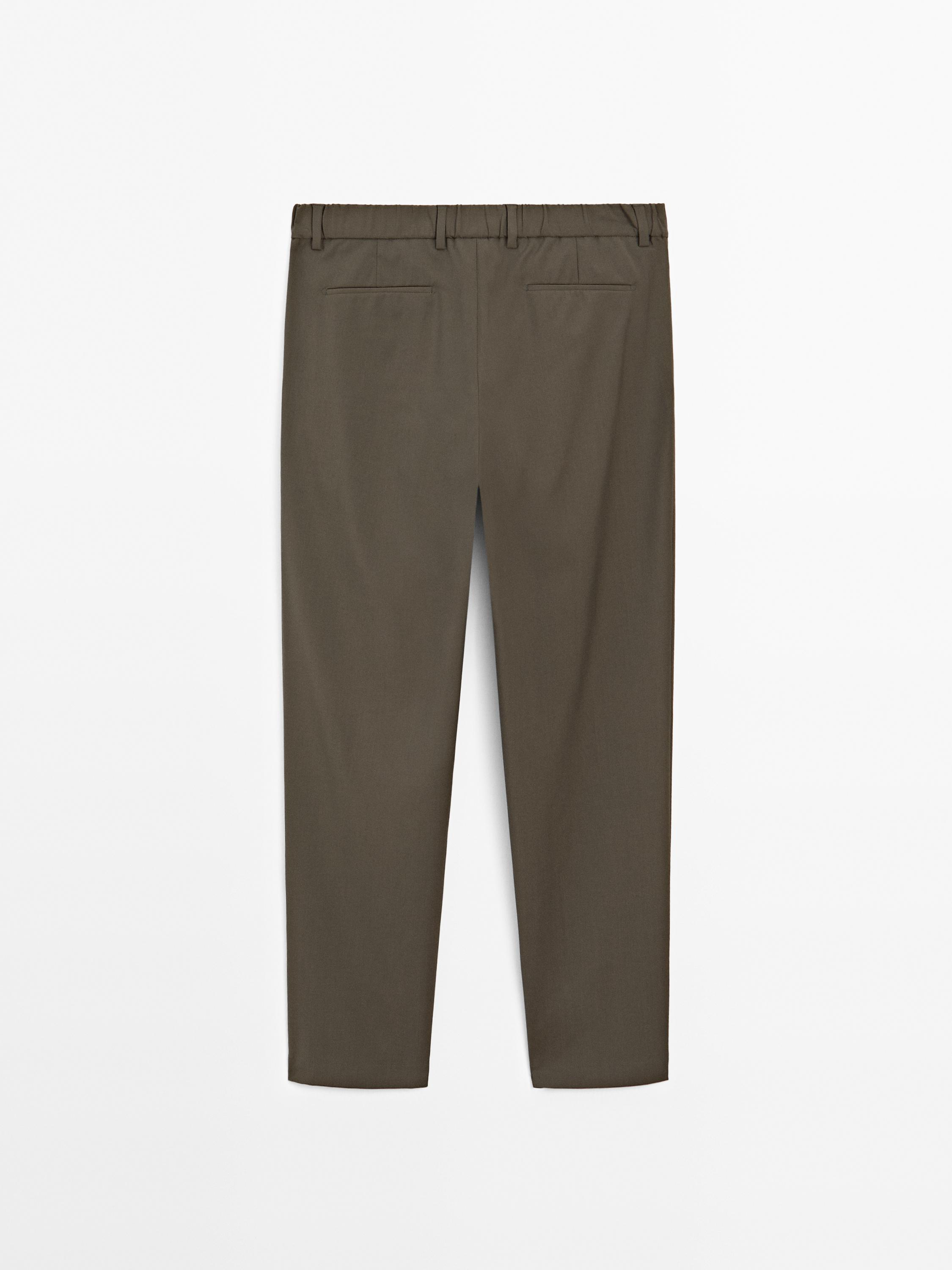 Total look wool blend trousers