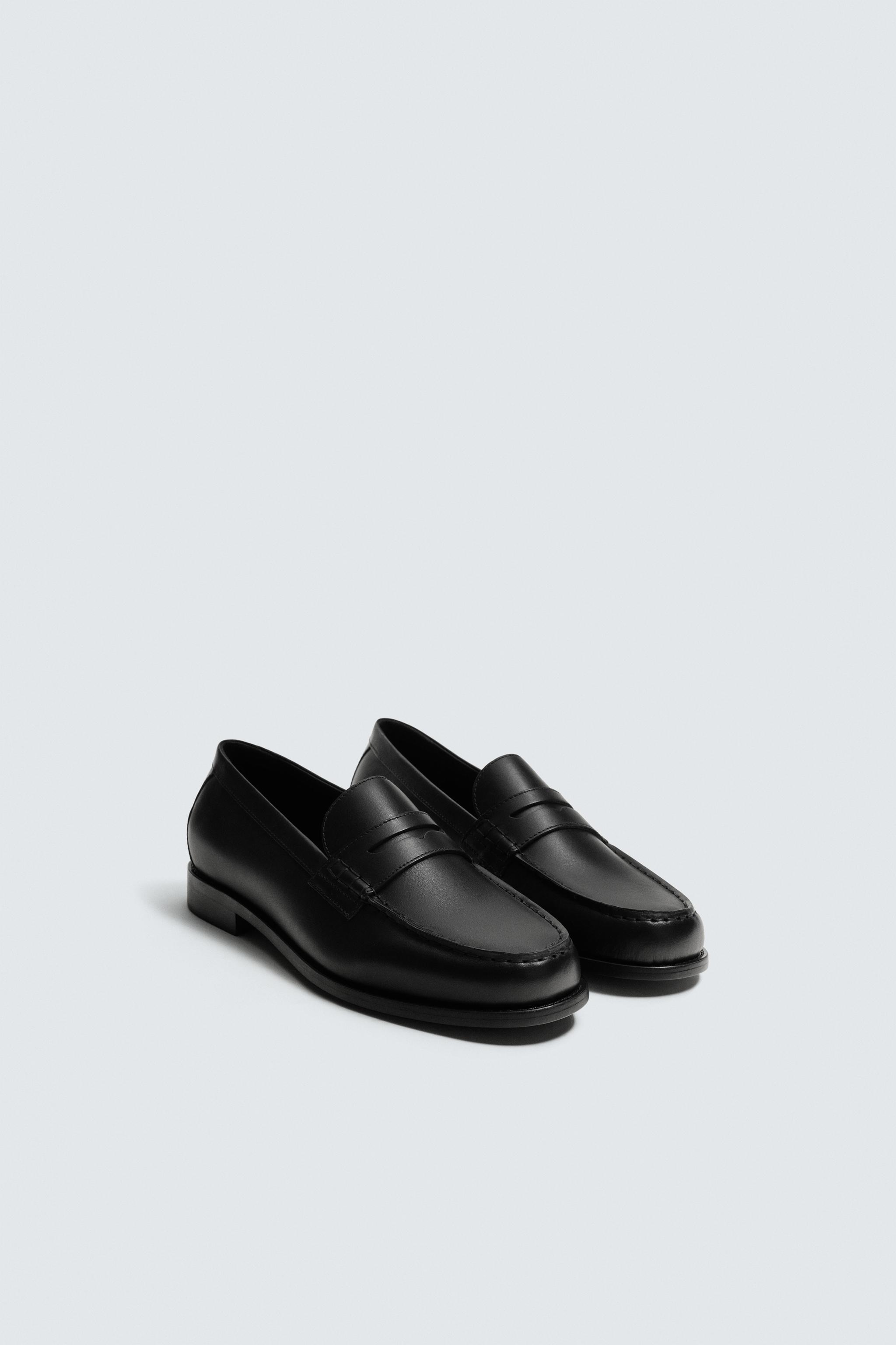 LEATHER PENNY LOAFERS
