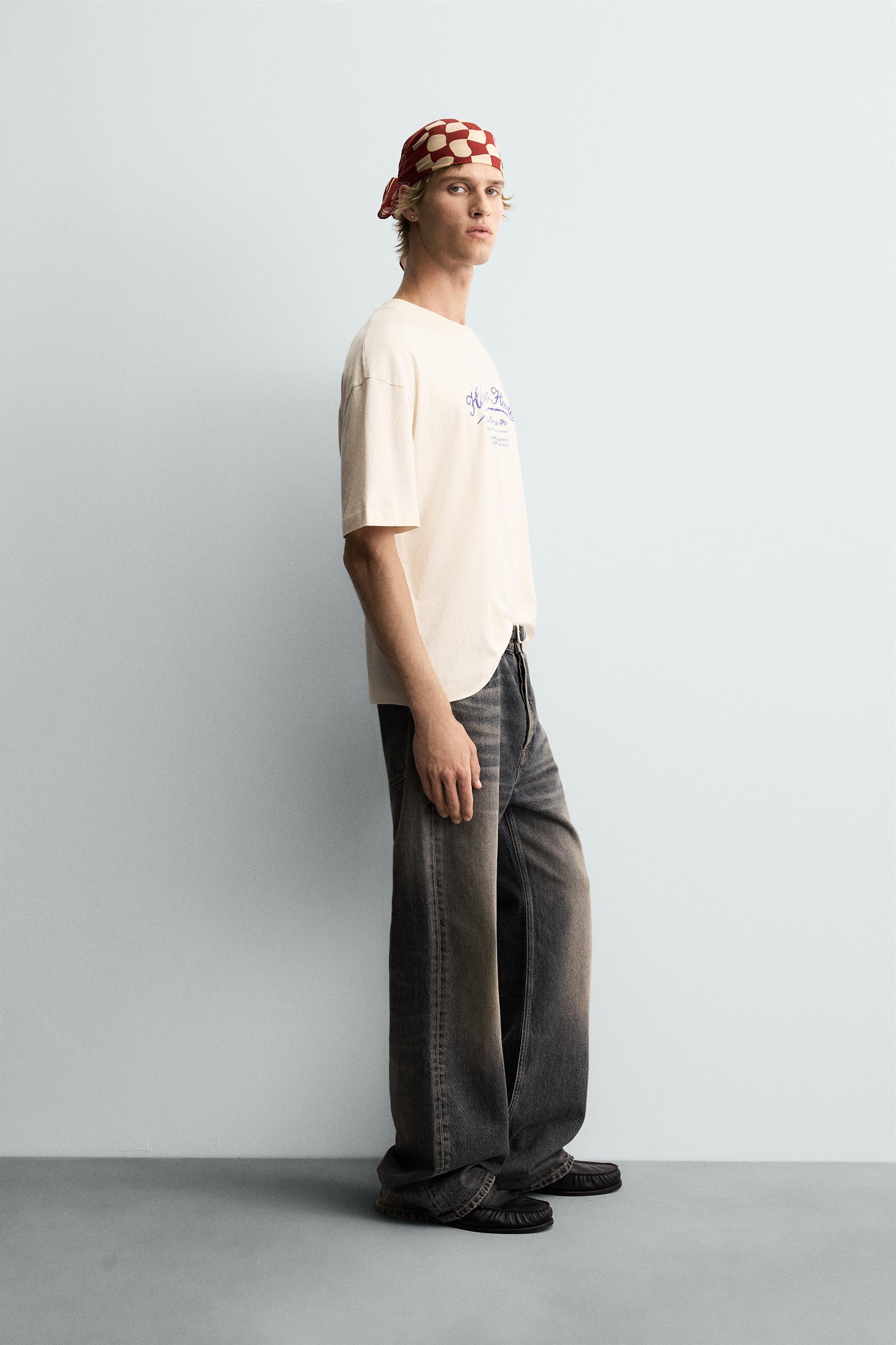 WASHED PRINT T-SHIRT