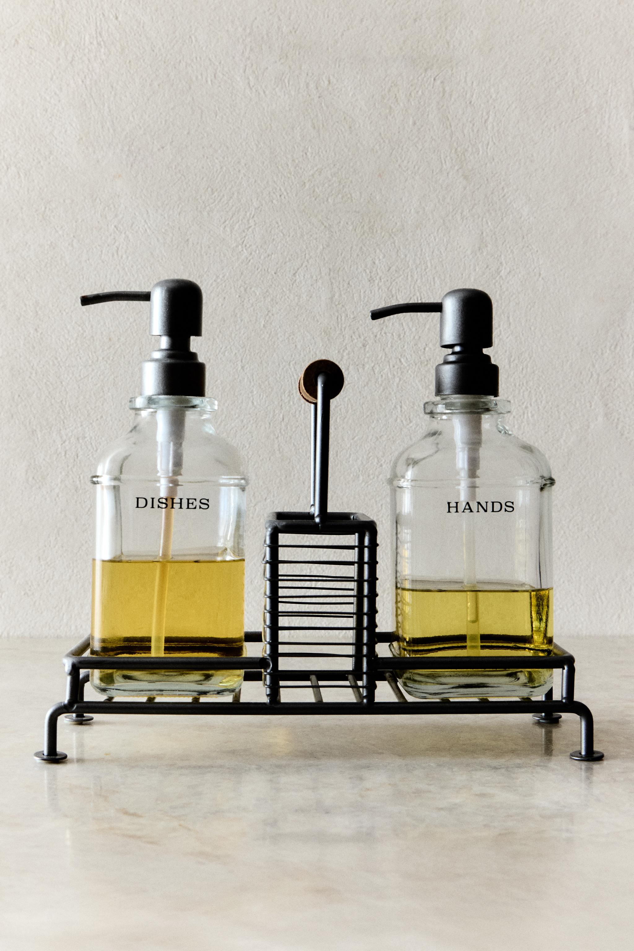 DOUBLE KITCHEN DISPENSER WITH STAND