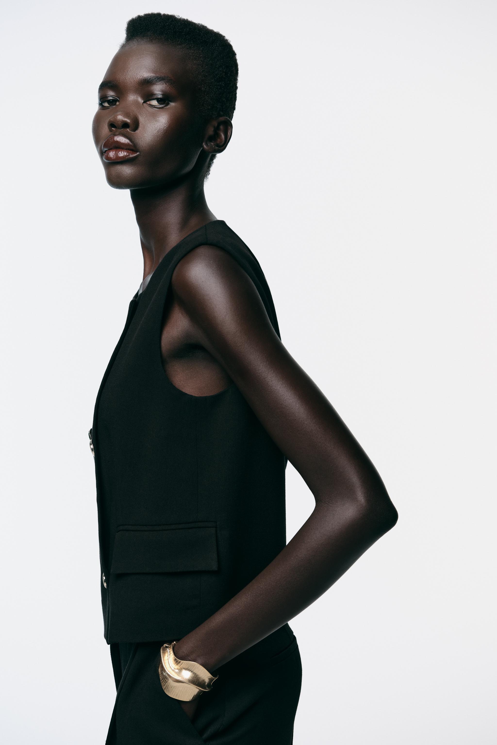 GOLD BUTTON DOUBLE BREASTED VEST