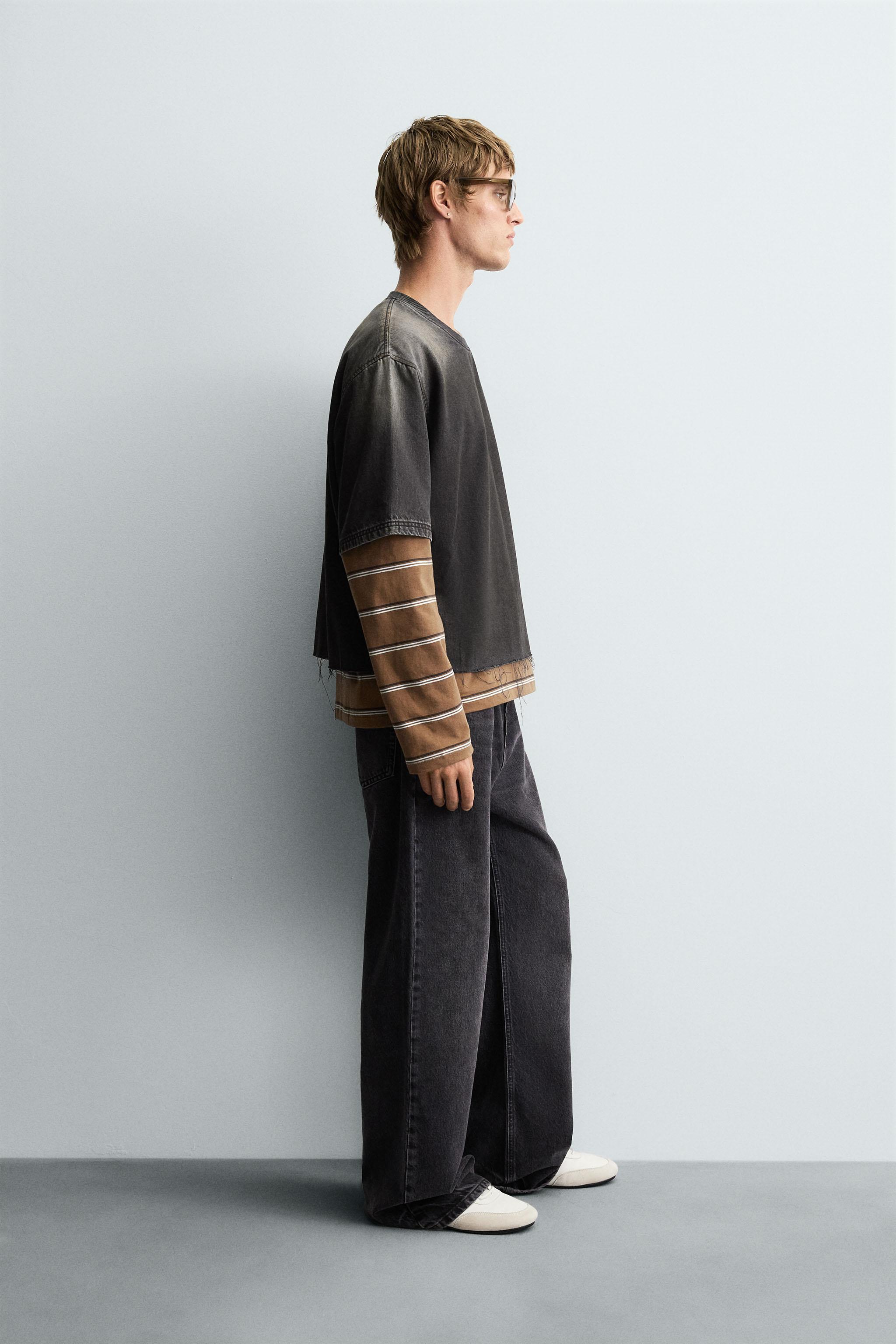 WASHED DENIM T-SHIRT