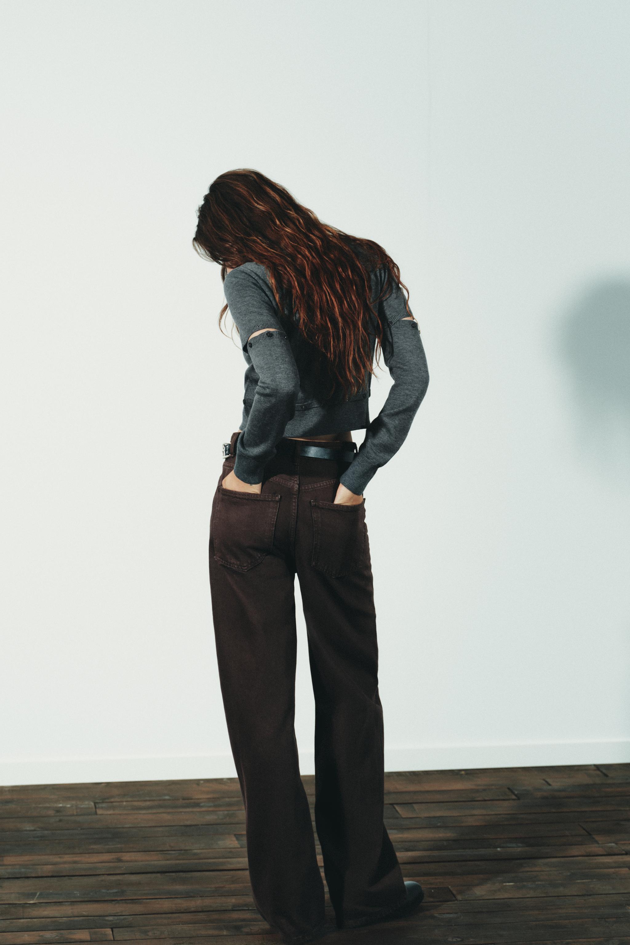 TRF EXTRA WIDE LEG HIGH WAIST JEANS