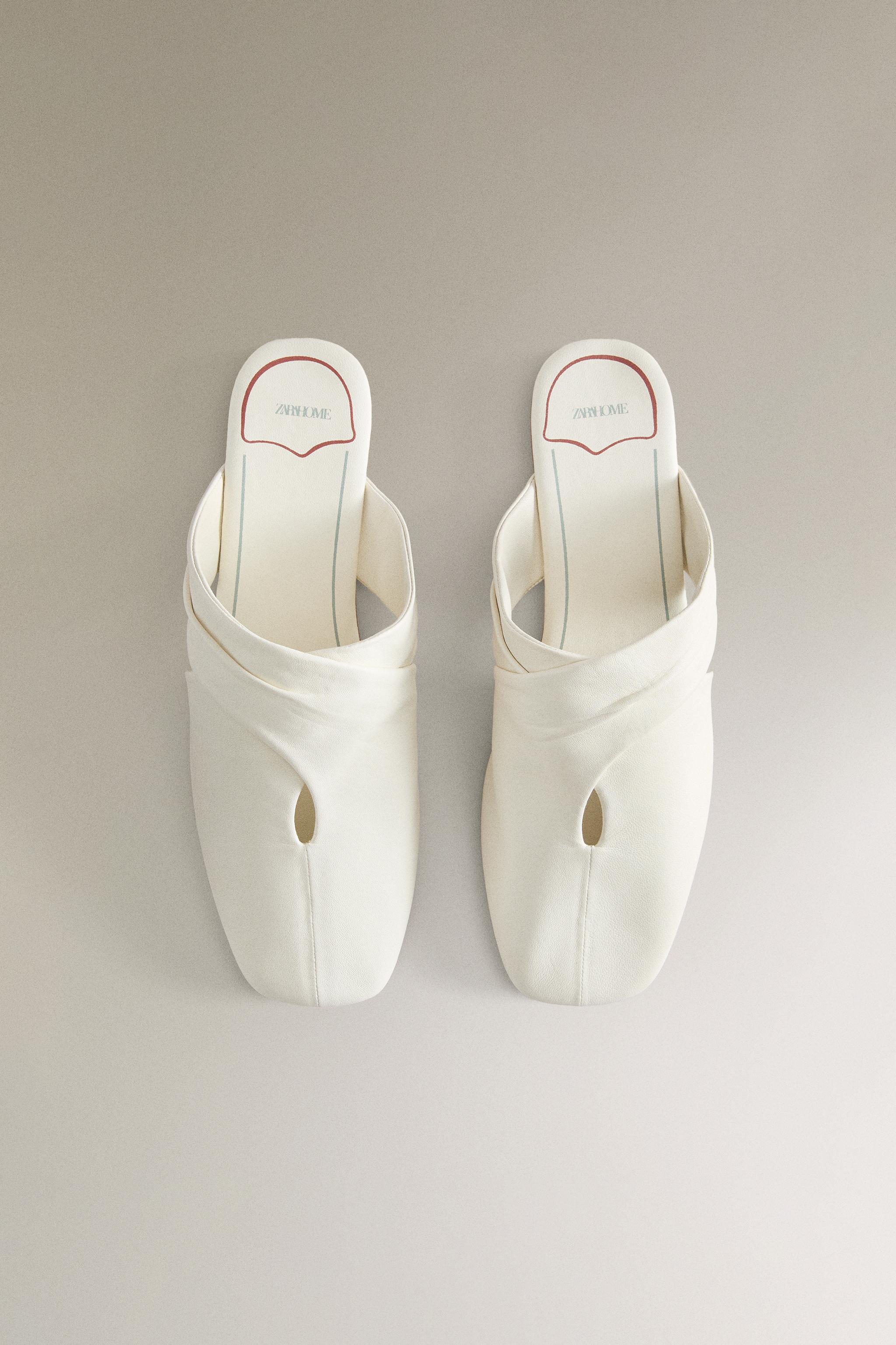 CROSSOVER LEATHER MULES