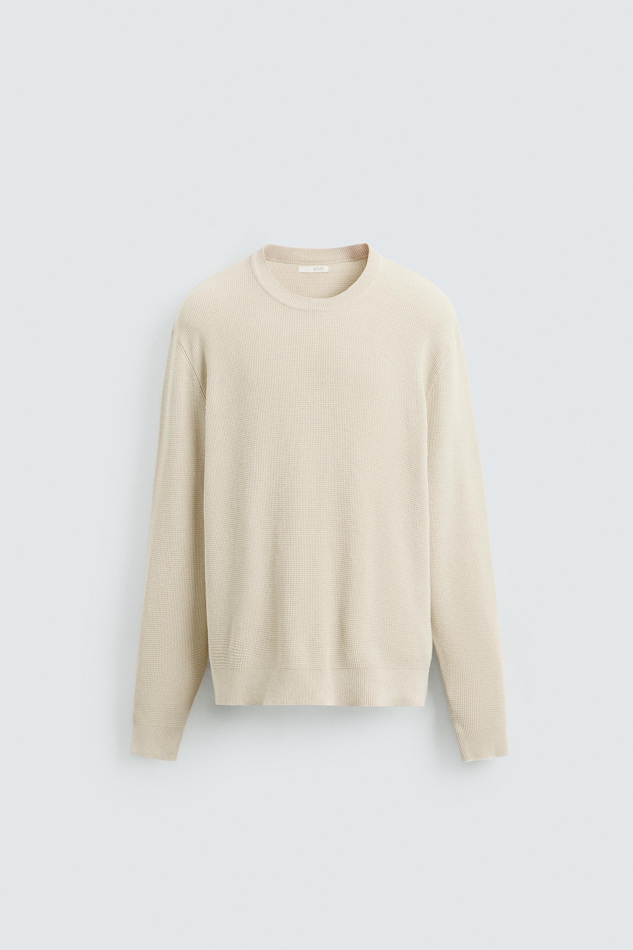 REGULAR FIT TEXTURED SWEATER