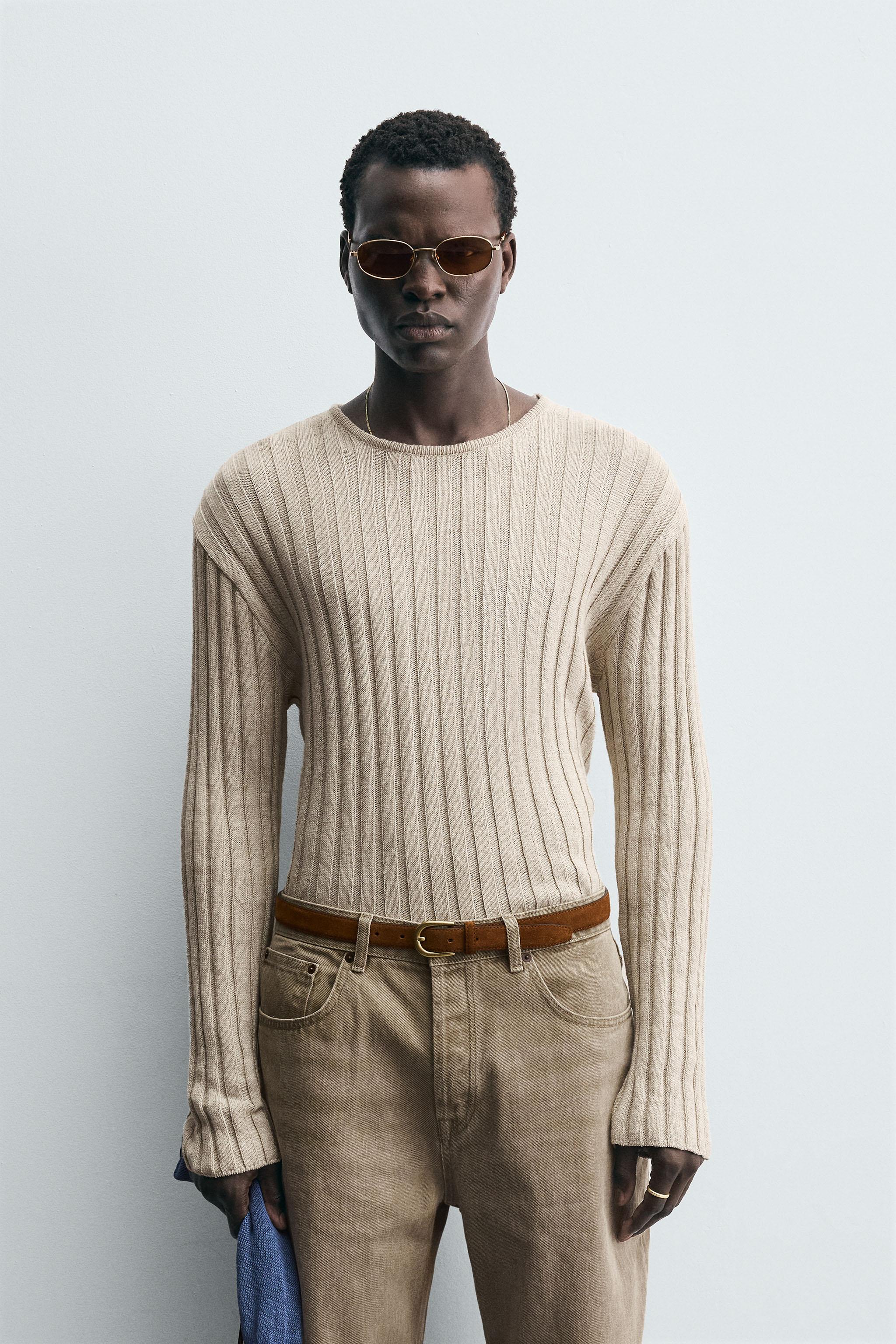 LIGHTWEIGHT RIBBED SWEATER