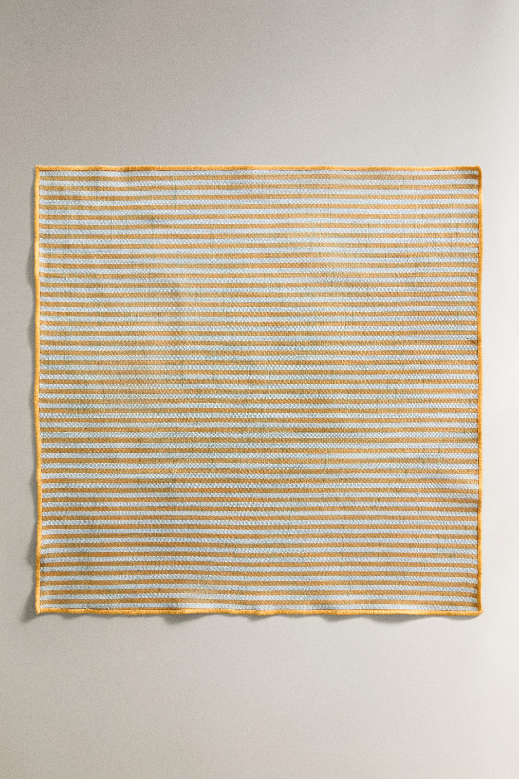 SET OF STRIPED COTTON NAPKINS (SET OF 2)
