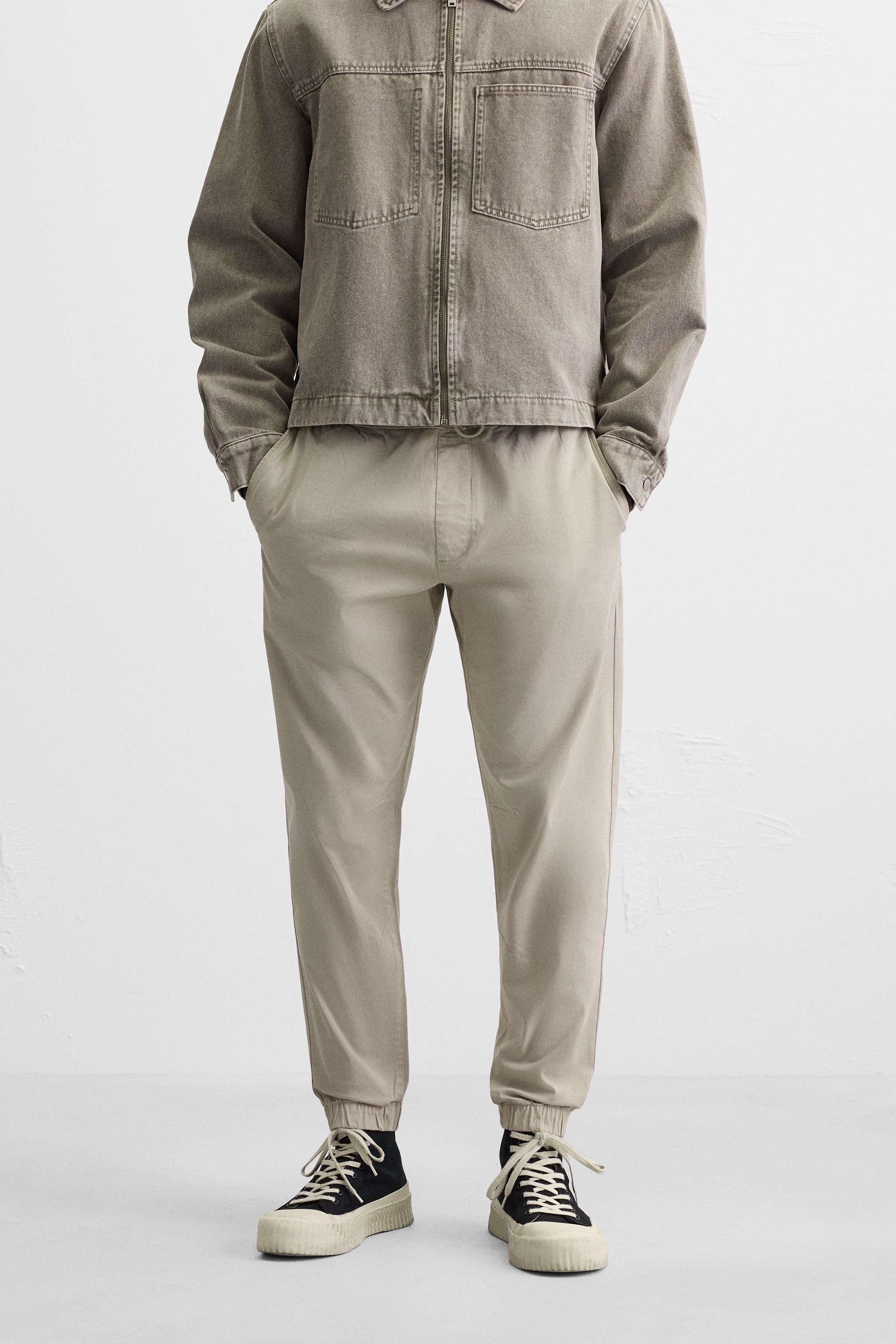 WASHED JOGGER WAIST PANTS