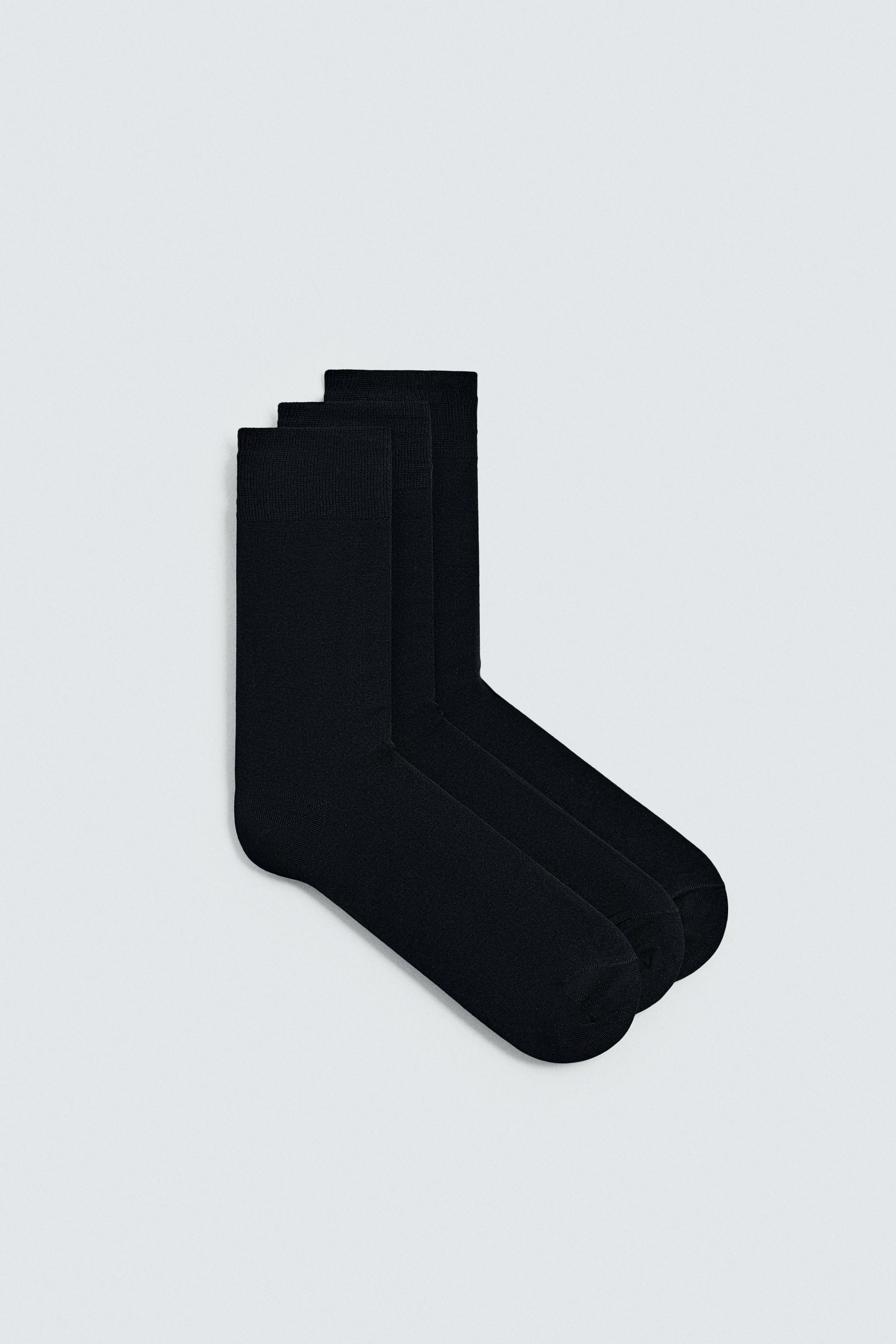 THREE-PACK OF MERCERIZED SOCKS